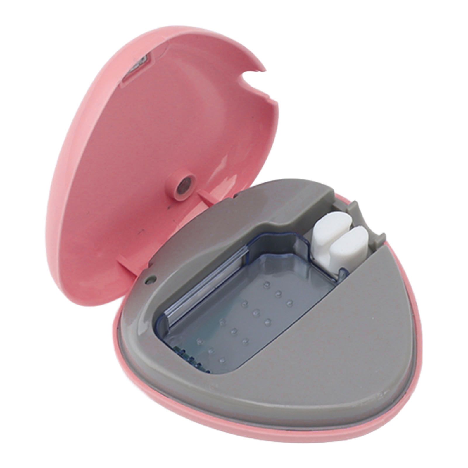 Toothbrush Sanitizer Portable Rechargeable Toothbrush Cleaner Holder Travel Home Toothbrush Case Pink - Image 3