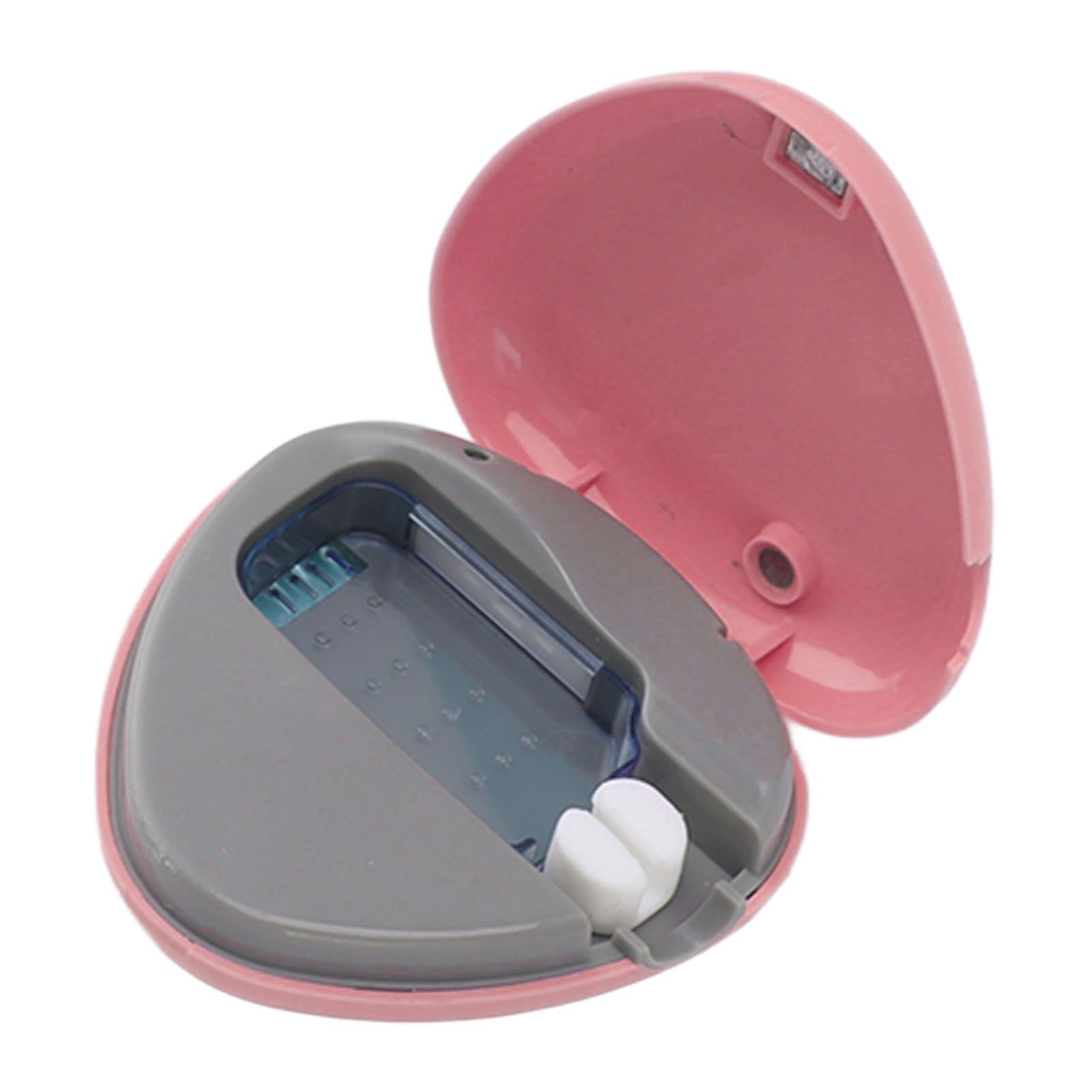 Toothbrush Sanitizer Portable Rechargeable Toothbrush Cleaner Holder Travel Home Toothbrush Case Pink - Image 4