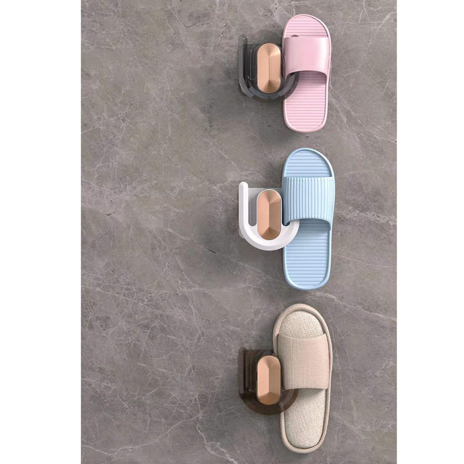 Slipper Hook Wall Mounted Drill Free Multifunctional Hanger Hook for Entrance Bathroom Kitchen Bedroom Coffee - Image 8