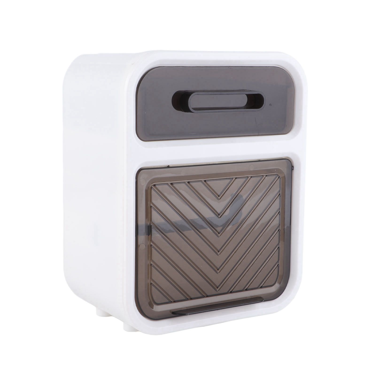 Wall Mounted Tissue Box Large Capacity Waterproof Stylish Decorative Practical Toilet Paper Storage Box for Home Bathroom Fresh White - Image 2