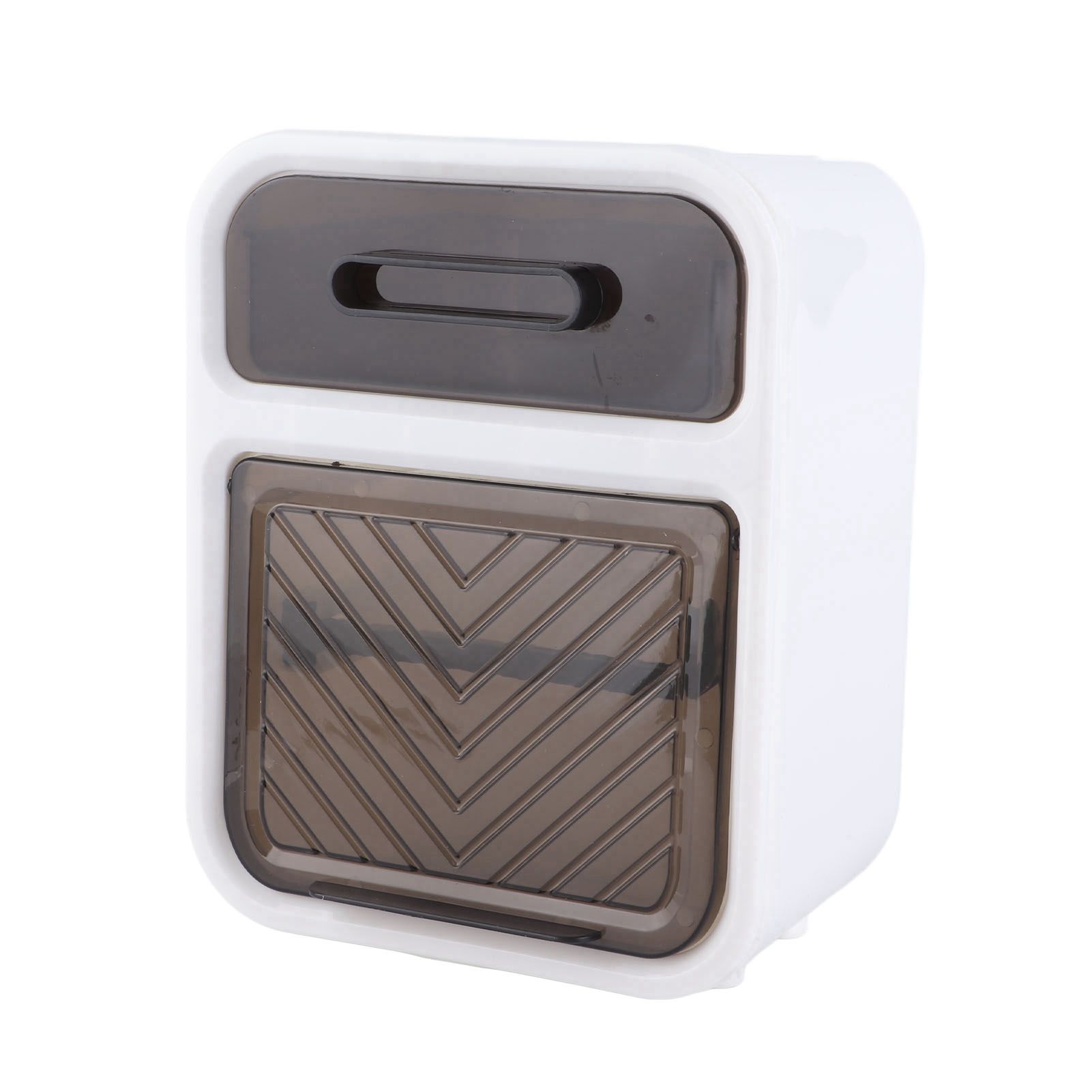 Wall Mounted Tissue Box Large Capacity Waterproof Stylish Decorative Practical Toilet Paper Storage Box for Home Bathroom Fresh White - Image 3
