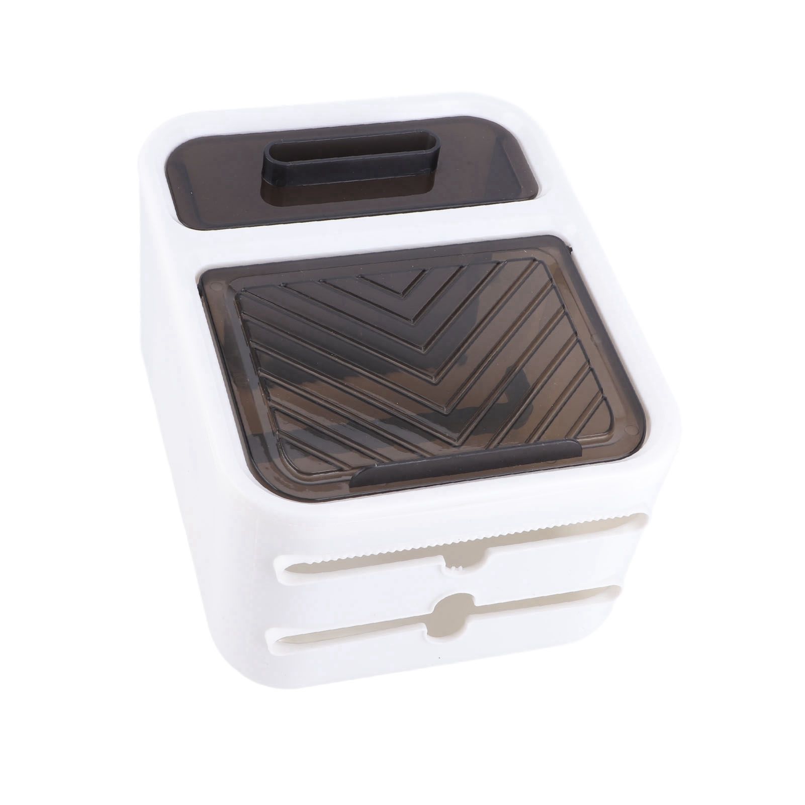 Wall Mounted Tissue Box Large Capacity Waterproof Stylish Decorative Practical Toilet Paper Storage Box for Home Bathroom Fresh White - Image 7