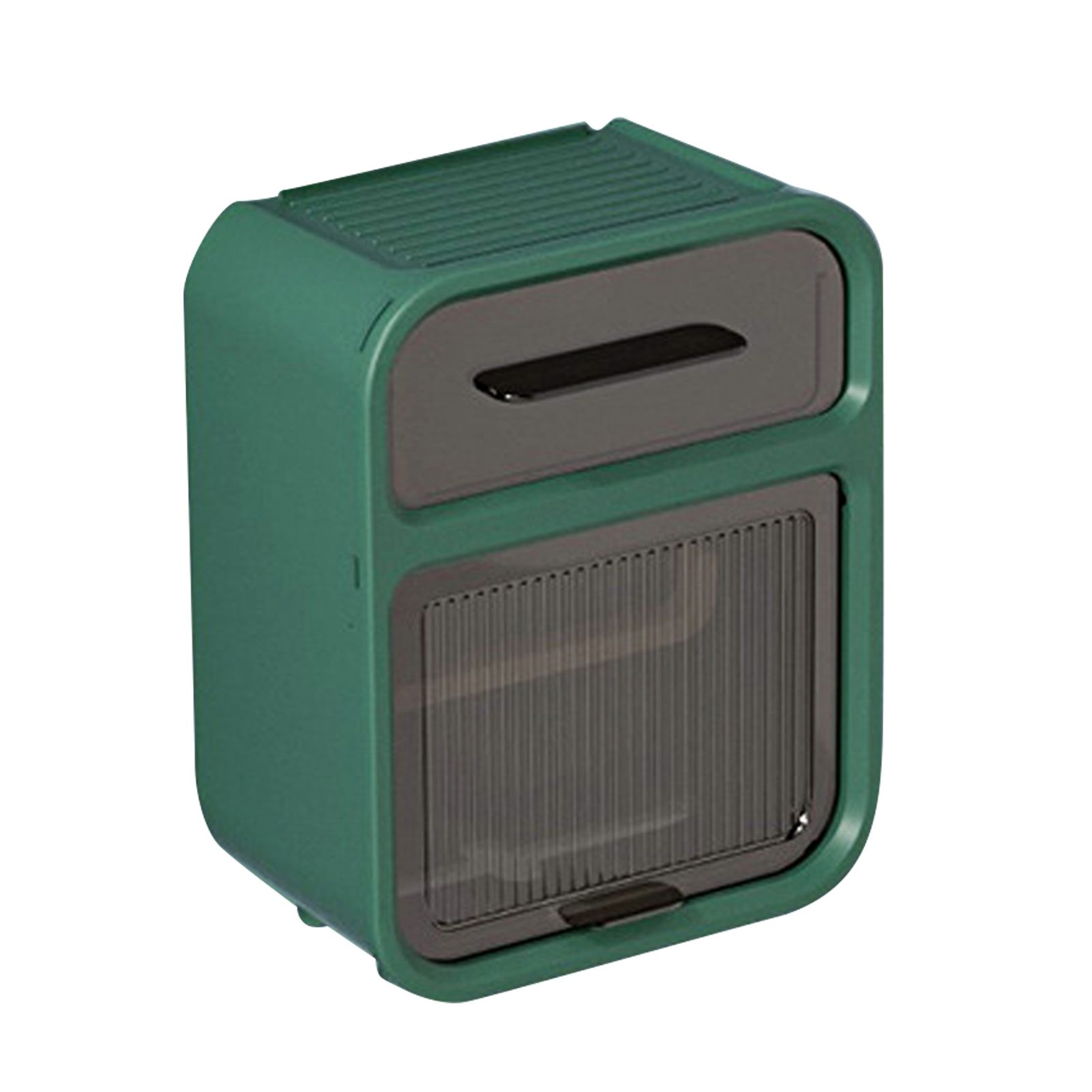 Wall Mounted Tissue Box Large Capacity Waterproof Stylish Decorative Practical Toilet Paper Storage Box for Home Bathroom Green - Image 1