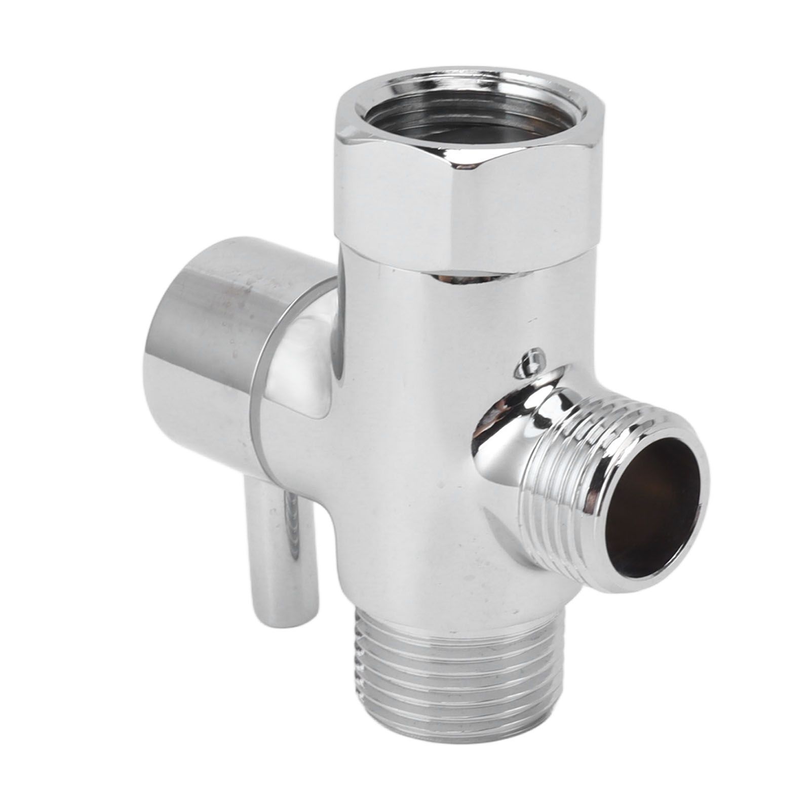 Brass 3 Way Shower Arm Diverter Valve 3 Way Water Valve Water Separator Shower Tee Adapter with 7/8 Inch Water Outlet 1/2 Inch Water Inlet - Image 4