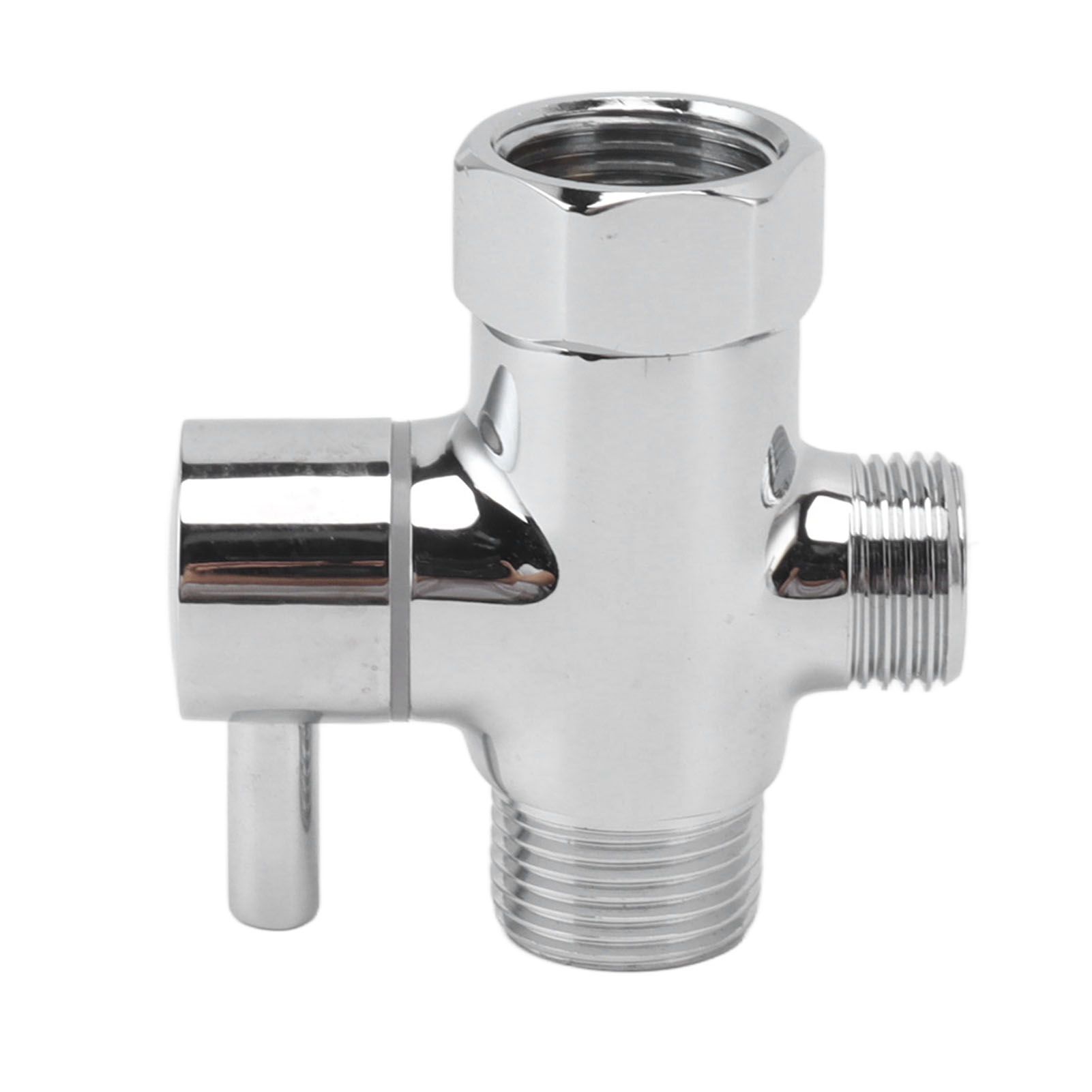 Brass 3 Way Shower Arm Diverter Valve 3 Way Water Valve Water Separator Shower Tee Adapter with 7/8 Inch Water Outlet 1/2 Inch Water Inlet - Image 6