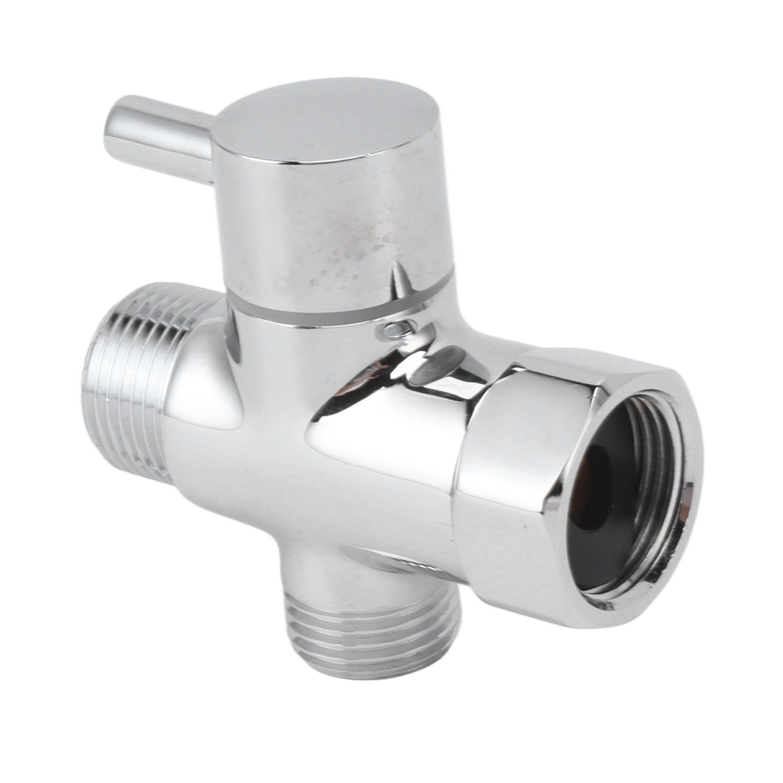 Brass 3 Way Shower Arm Diverter Valve 3 Way Water Valve Water Separator Shower Tee Adapter with 7/8 Inch Water Outlet 1/2 Inch Water Inlet - Image 7