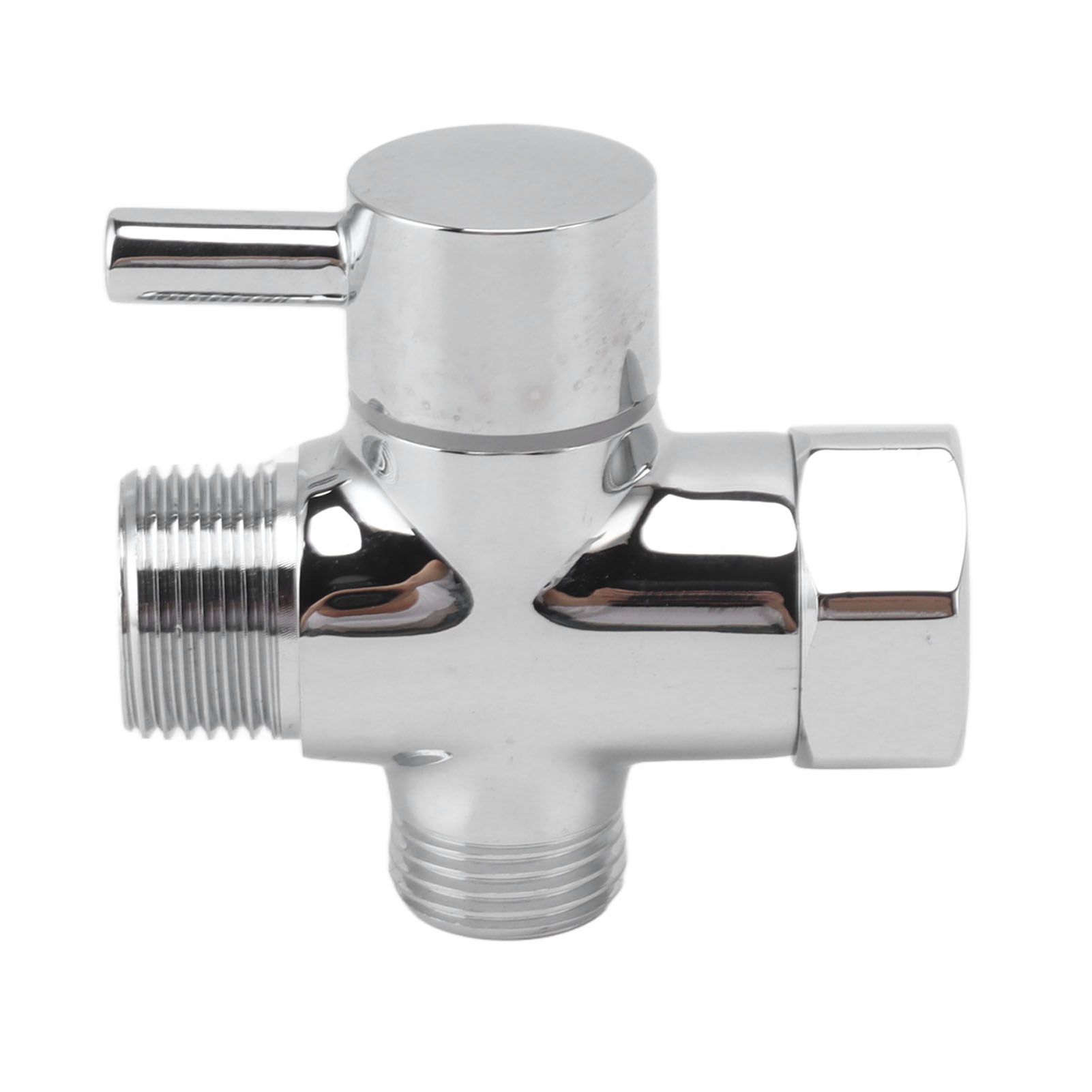 Brass 3 Way Shower Arm Diverter Valve 3 Way Water Valve Water Separator Shower Tee Adapter with 7/8 Inch Water Outlet 1/2 Inch Water Inlet - Image 8