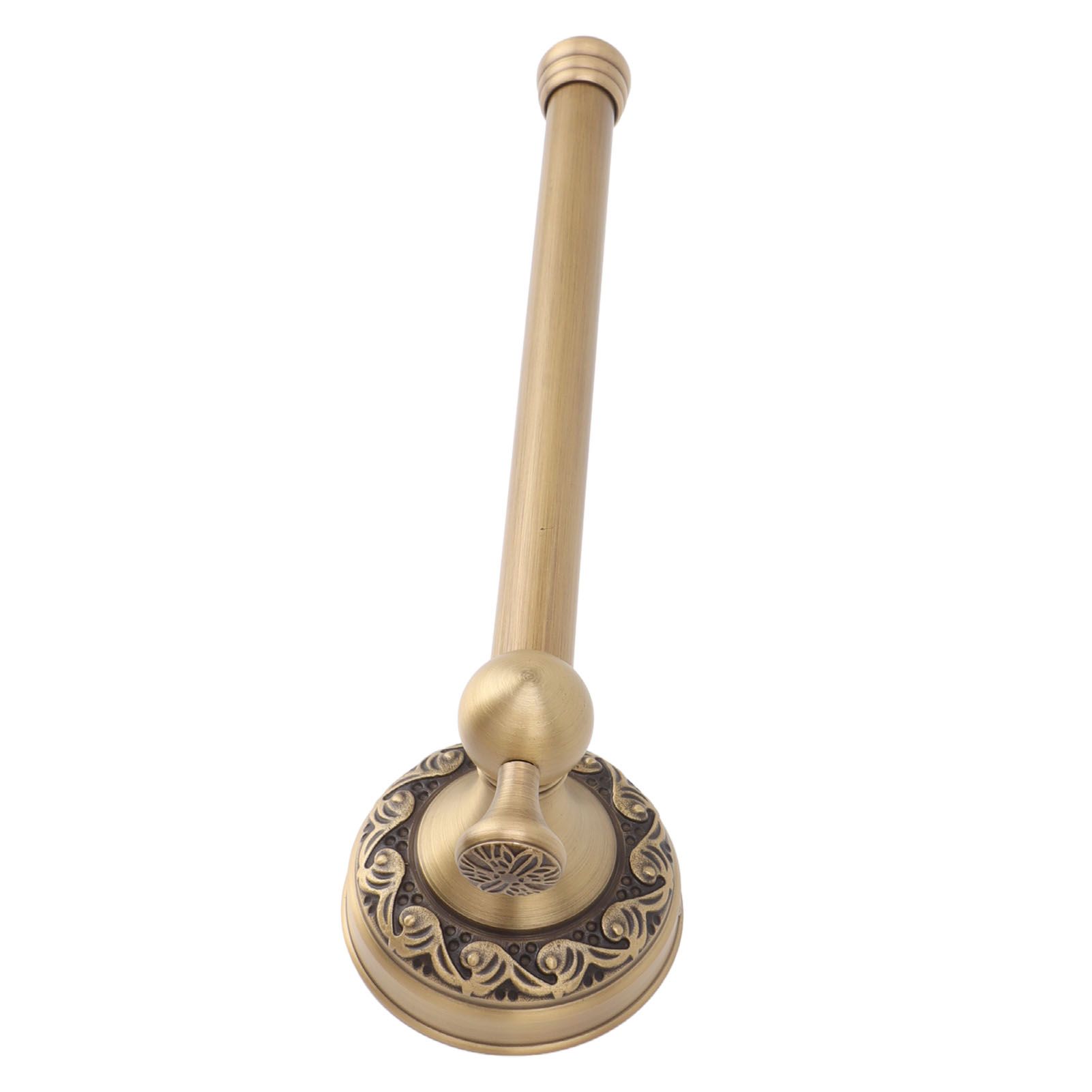 Brass Toilet Paper Holder Antique Vintage Wall Mount Tissue Roll Bar Bathroom Accessories - Image 3