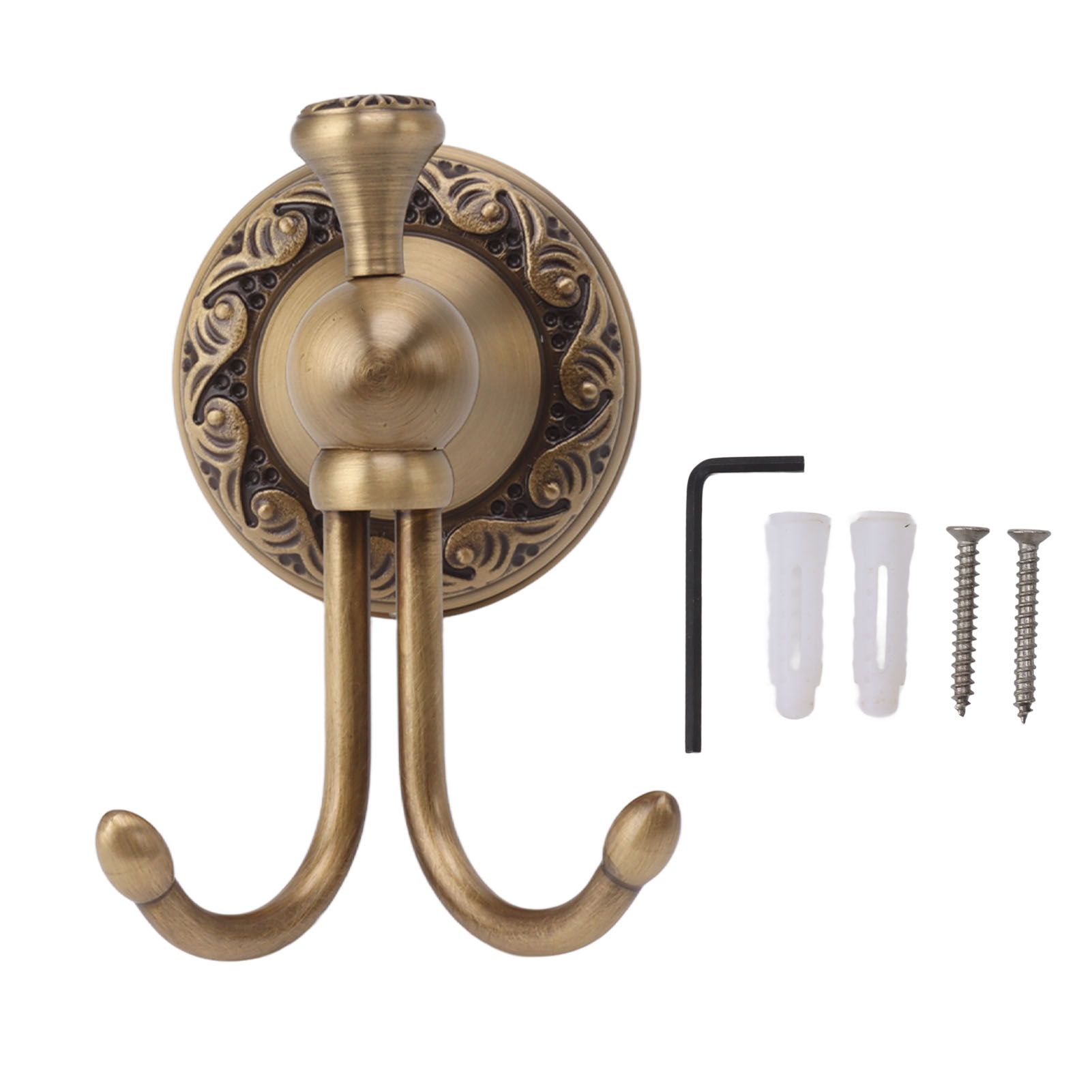 Wall Mounted Coat Hooks Copper Metal Vintage European Style Clothes Hanger Hook Robe Hook for Bathroom Bedroom - Image 1
