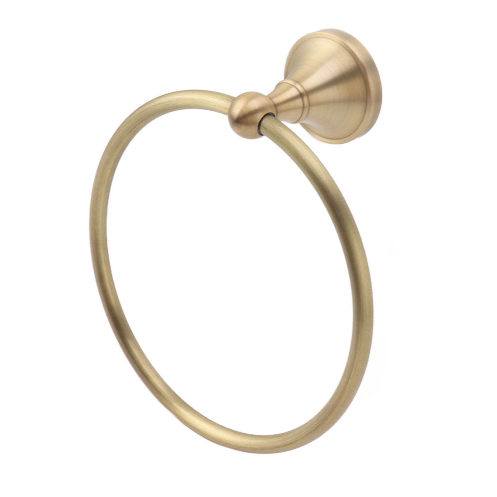 Bath Towel Ring Copper Round Wall Mounted Hand Shower Towel Holder Rack for Bathroom 960830 - Image 2