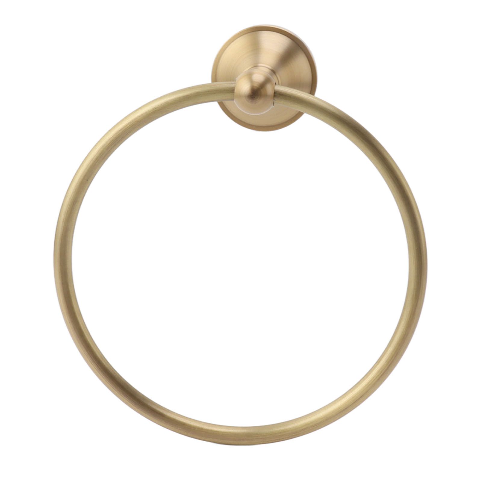 Bath Towel Ring Copper Round Wall Mounted Hand Shower Towel Holder Rack for Bathroom 960830 - Image 4