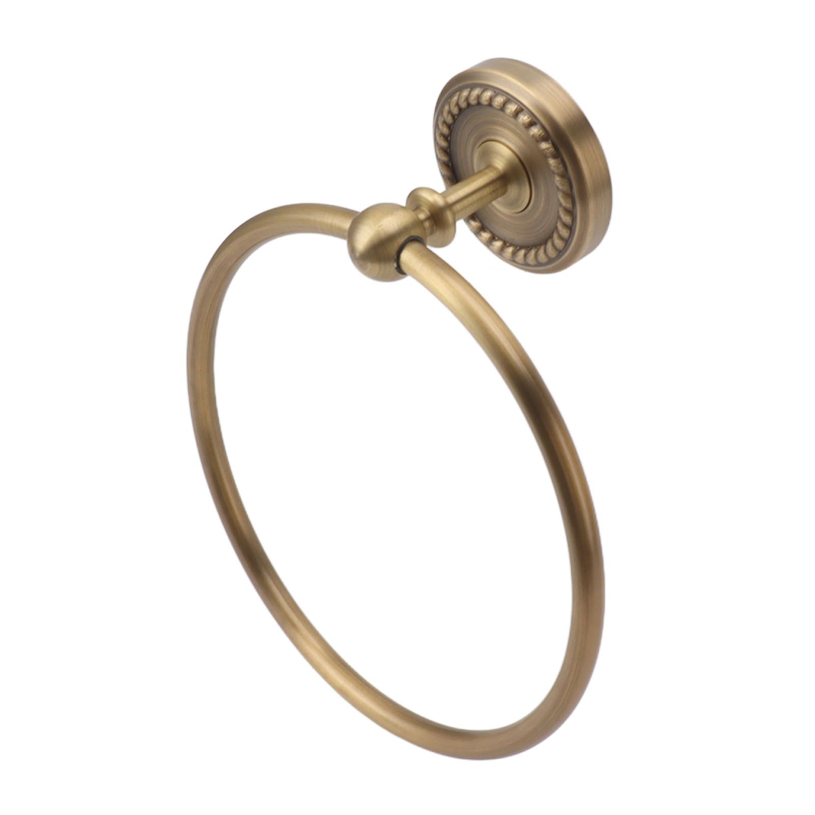 Bath Towel Ring Copper Round Wall Mounted Hand Shower Towel Holder Rack for Bathroom 970830 - Image 2