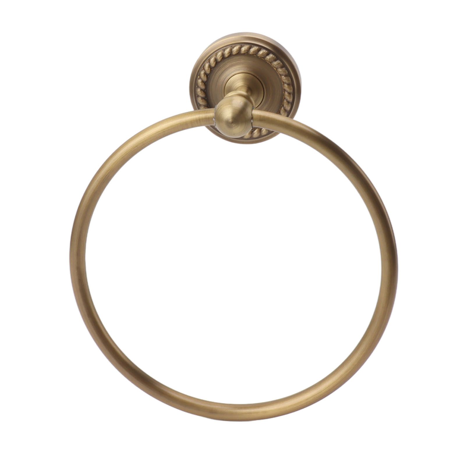 Bath Towel Ring Copper Round Wall Mounted Hand Shower Towel Holder Rack for Bathroom 970830 - Image 4