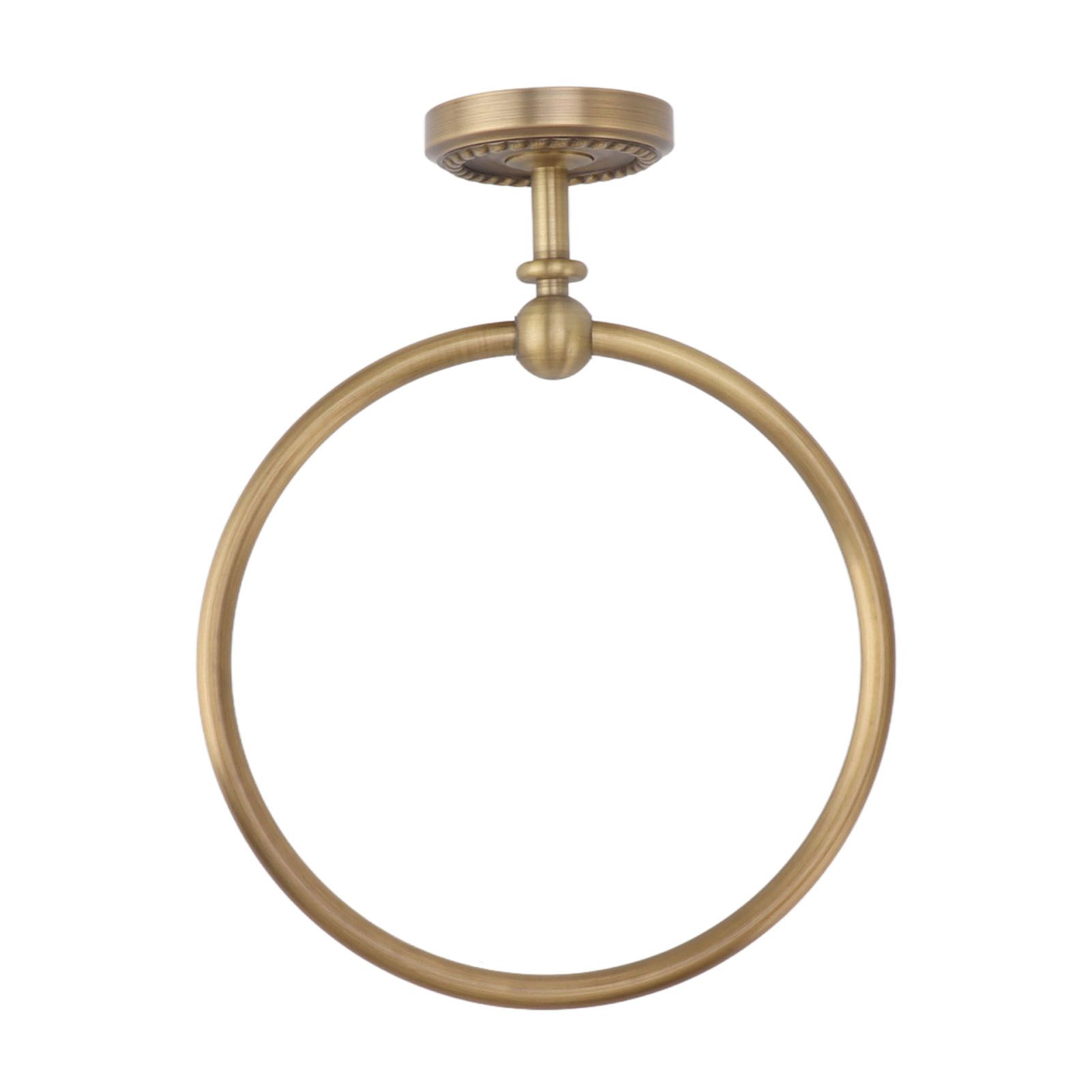 Bath Towel Ring Copper Round Wall Mounted Hand Shower Towel Holder Rack for Bathroom 970830 - Image 7