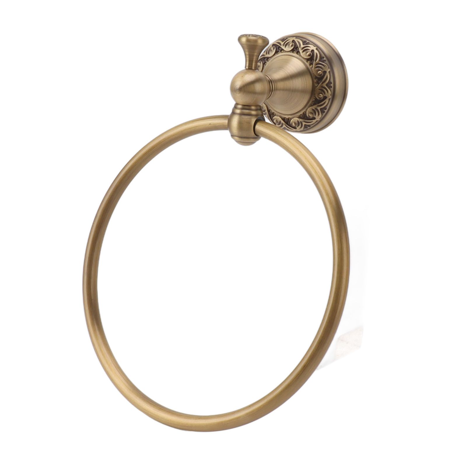 Bath Towel Ring Copper Round Wall Mounted Hand Shower Towel Holder Rack for Bathroom 980830 - Image 3