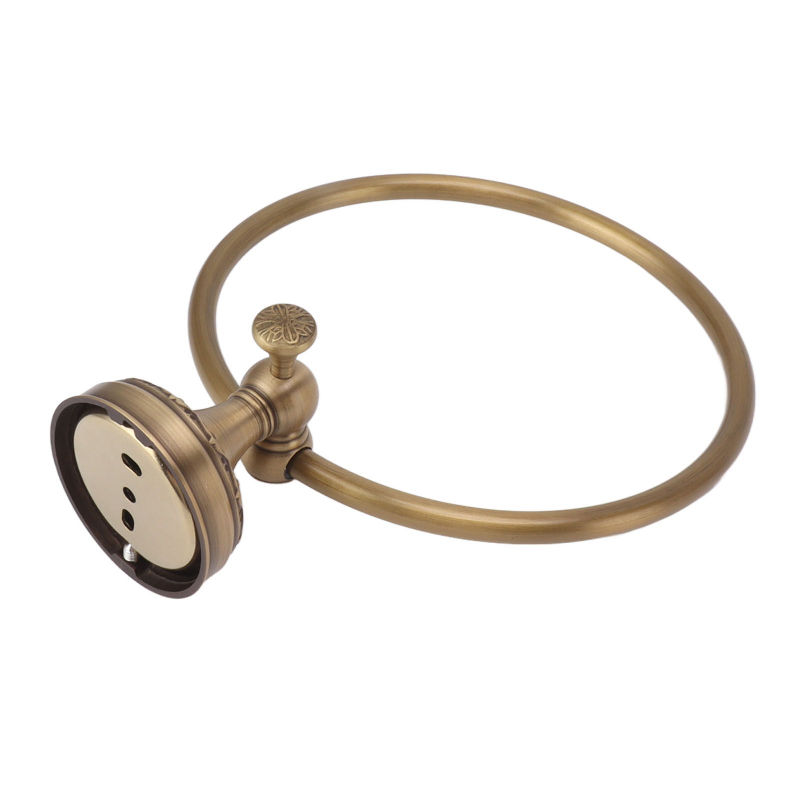 Bath Towel Ring Copper Round Wall Mounted Hand Shower Towel Holder Rack for Bathroom 980830 - Image 5