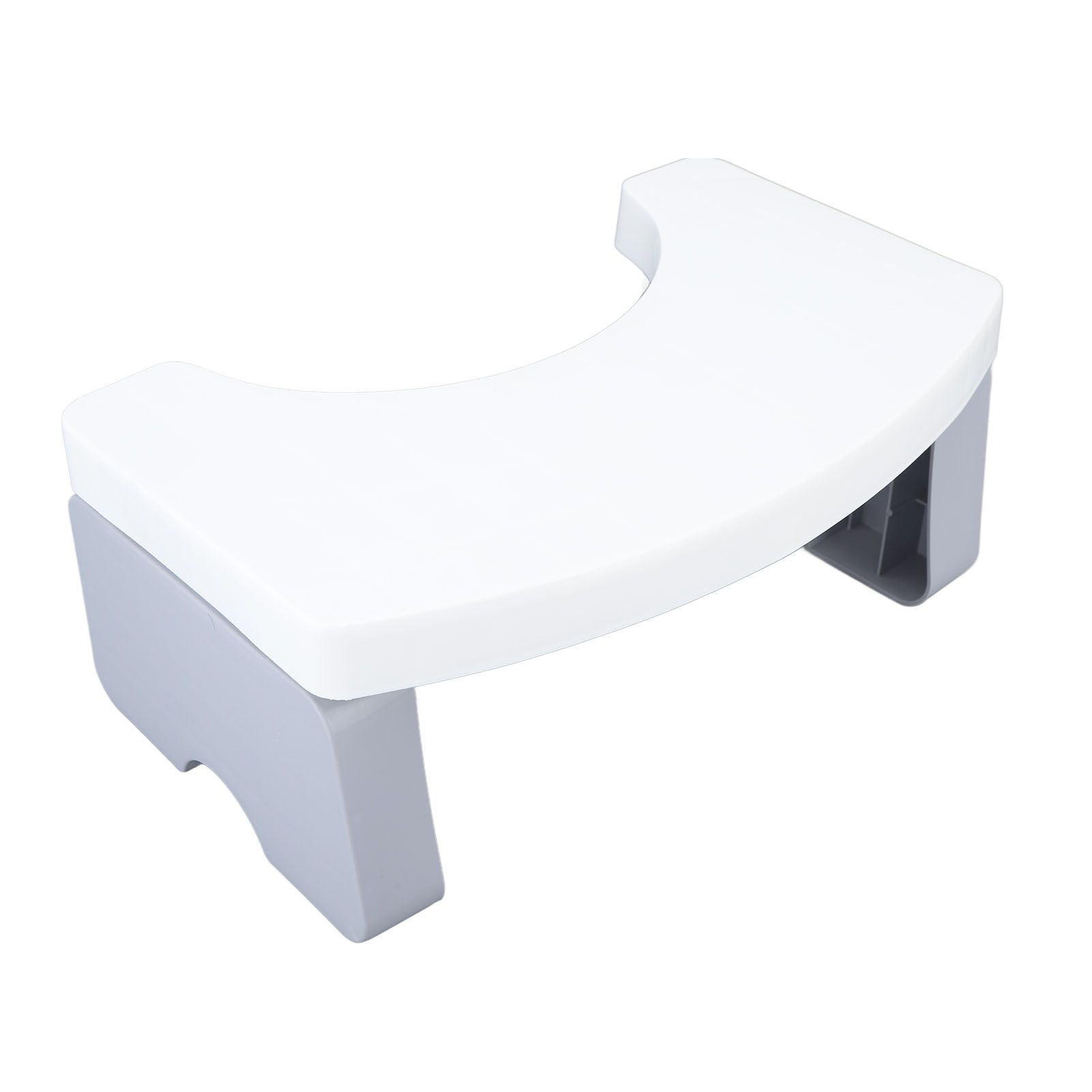 Foldable Toilet Potty Stool PP Portable Squatting Potty Foot Stool for Healthy Gifts Travel White - Image 2