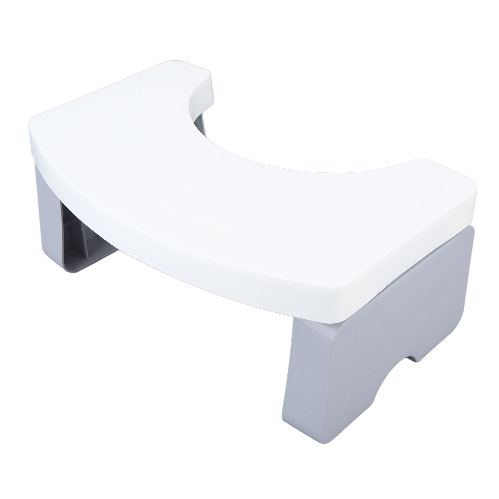 Foldable Toilet Potty Stool PP Portable Squatting Potty Foot Stool for Healthy Gifts Travel White - Image 3