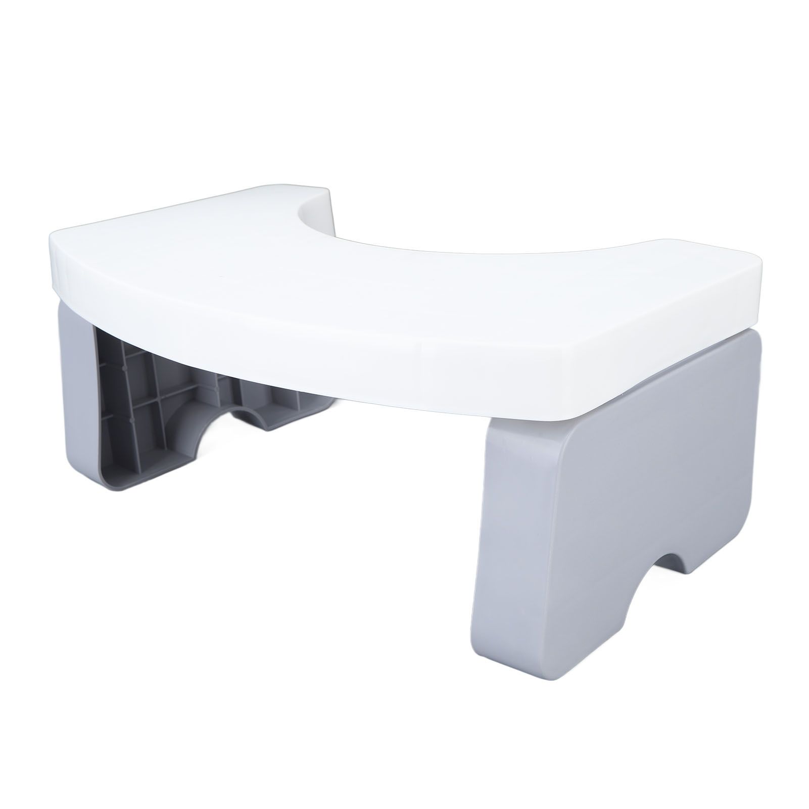 Foldable Toilet Potty Stool PP Portable Squatting Potty Foot Stool for Healthy Gifts Travel White - Image 6