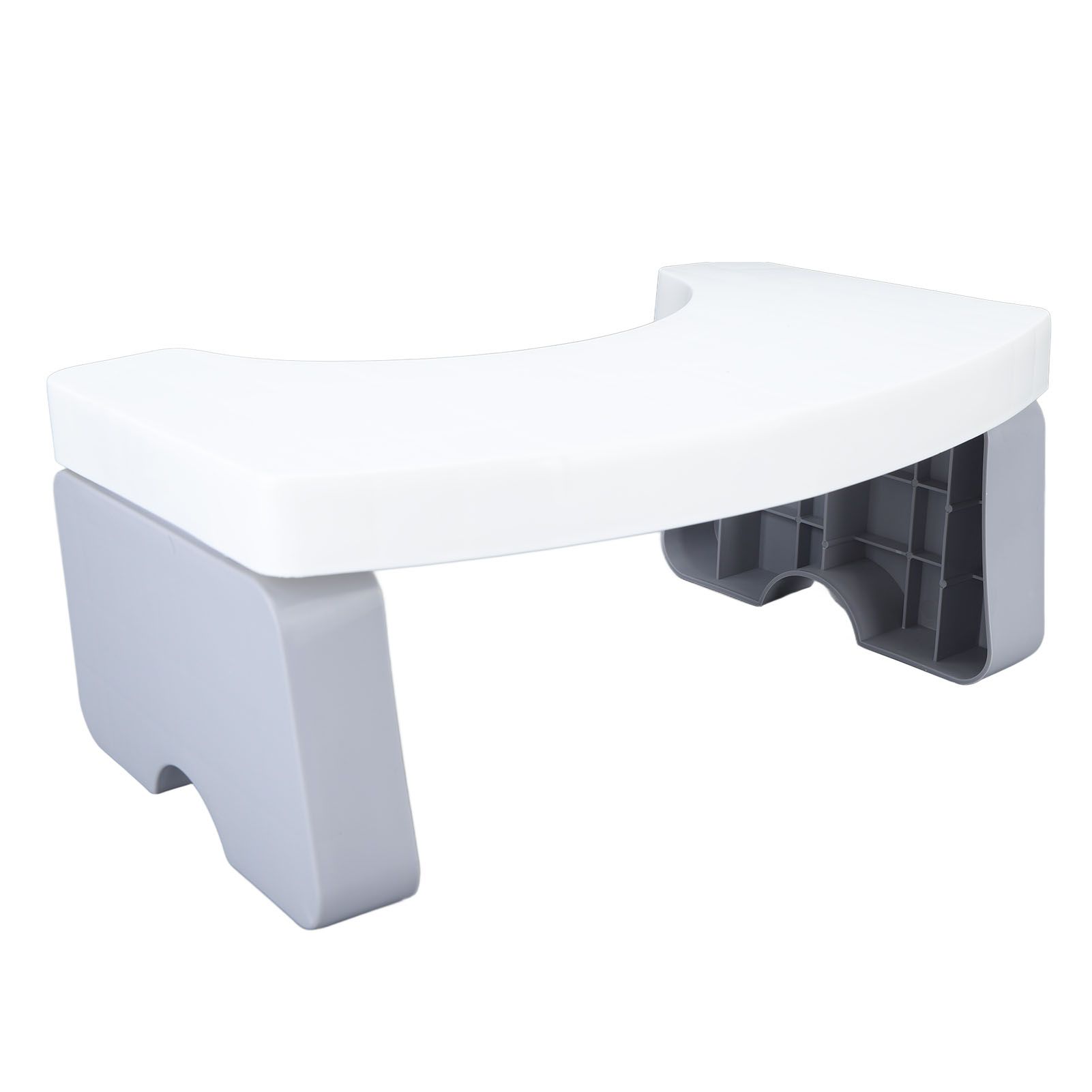 Foldable Toilet Potty Stool PP Portable Squatting Potty Foot Stool for Healthy Gifts Travel White - Image 8