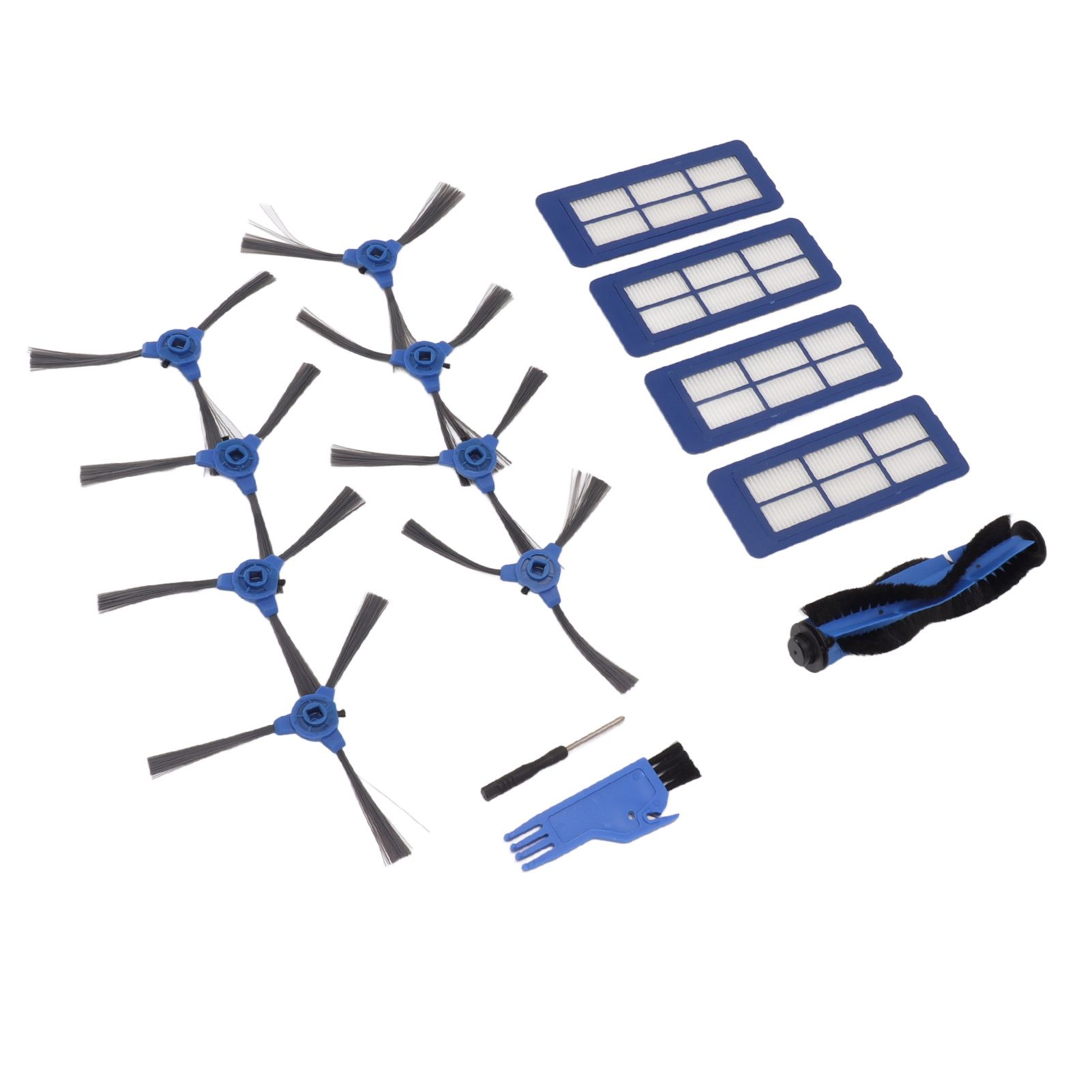 Sweeping Robot Main Side Brush Filter Screen Replacement Kit for RoboVac 11S Max 15C Max 30C Max G30 Edge G10 Hybrid - Image 4