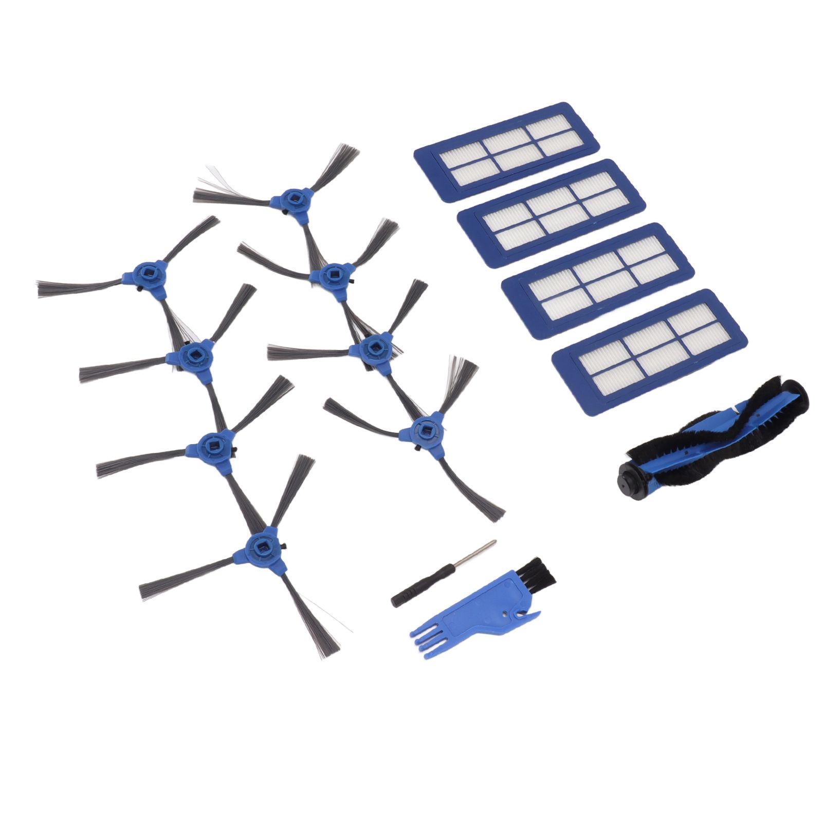 Sweeping Robot Main Side Brush Filter Screen Replacement Kit for RoboVac 11S Max 15C Max 30C Max G30 Edge G10 Hybrid - Image 5