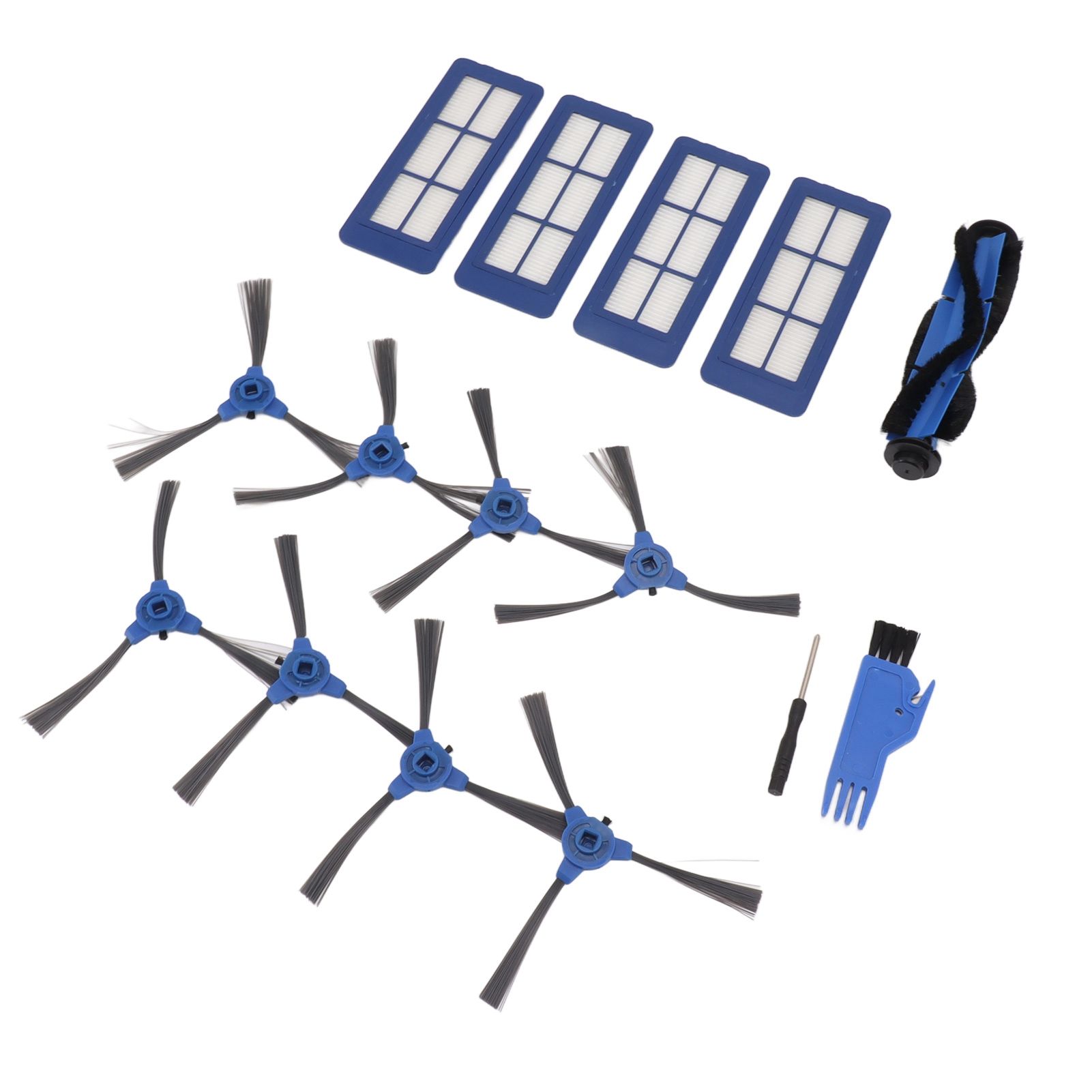 Sweeping Robot Main Side Brush Filter Screen Replacement Kit for RoboVac 11S Max 15C Max 30C Max G30 Edge G10 Hybrid - Image 7