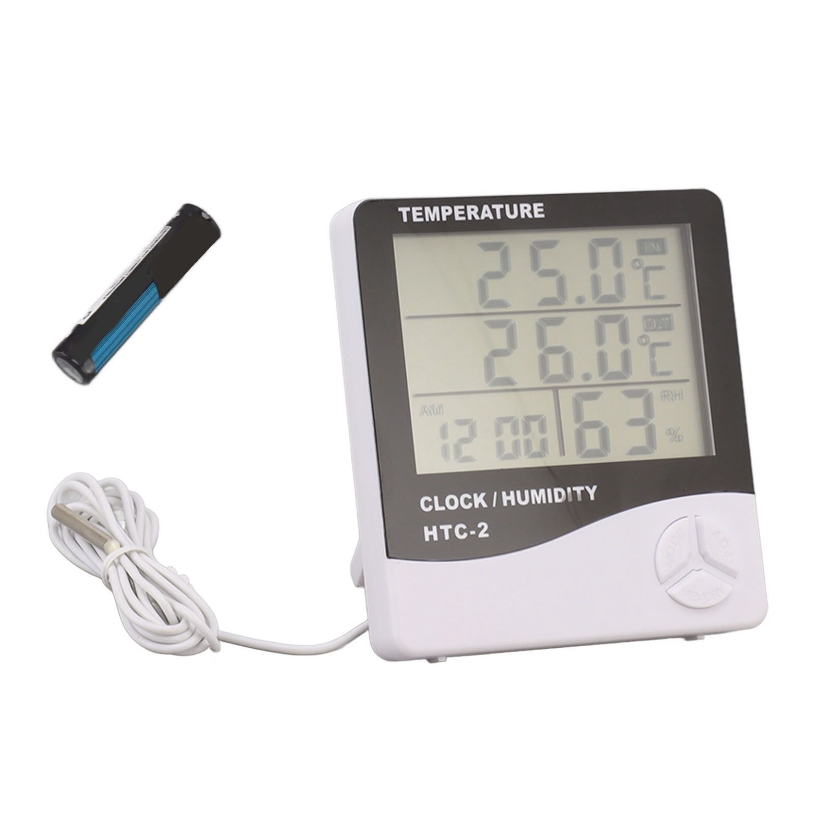 Indoor Outdoor Thermometer High Accuracy Digital Hygrometer Large Screen Display Temperature Humidity Monitor Gauge - Image 1