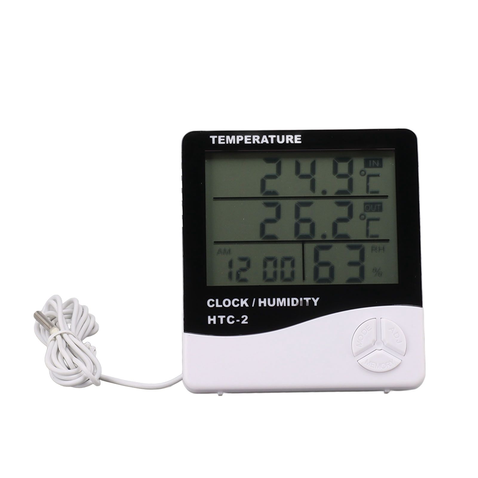Indoor Outdoor Thermometer High Accuracy Digital Hygrometer Large Screen Display Temperature Humidity Monitor Gauge - Image 3