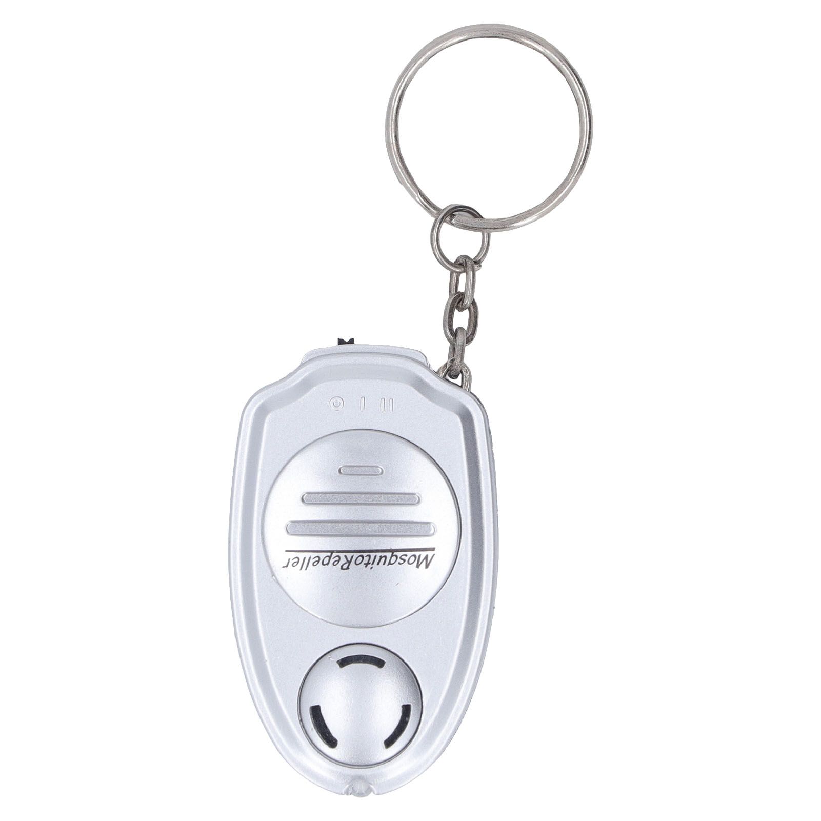 Ultrasonic Mosquito Repeller Mini Safe Radiation Noise Free Silver Electronic Insect Repeller with Keyring - Image 2
