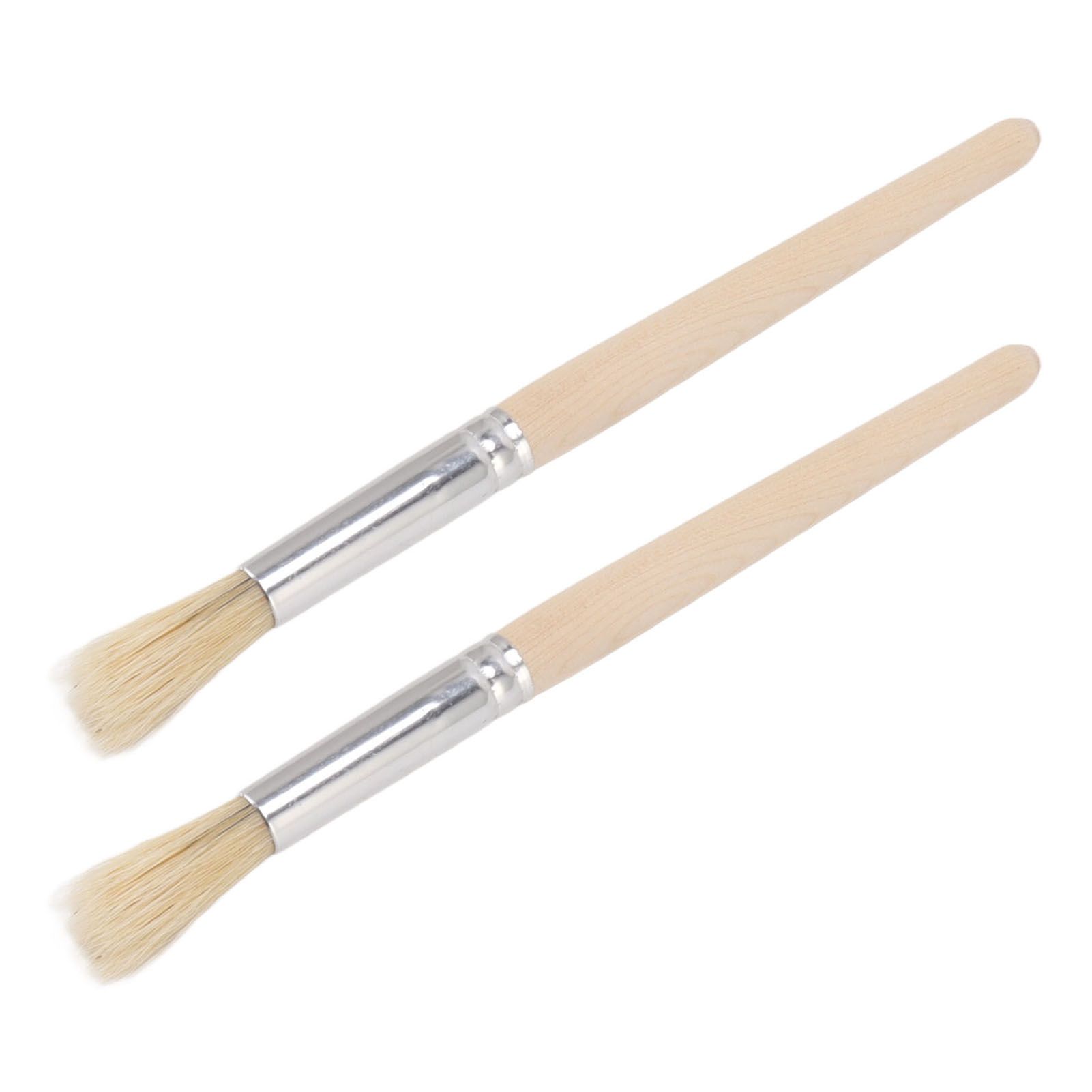 2Pcs Coffee Machine Cleaning Brush Wood Handle Coffee Grinder Cleaning Brush Cleaner Tool for Cafe Home Kitchen - Image 2
