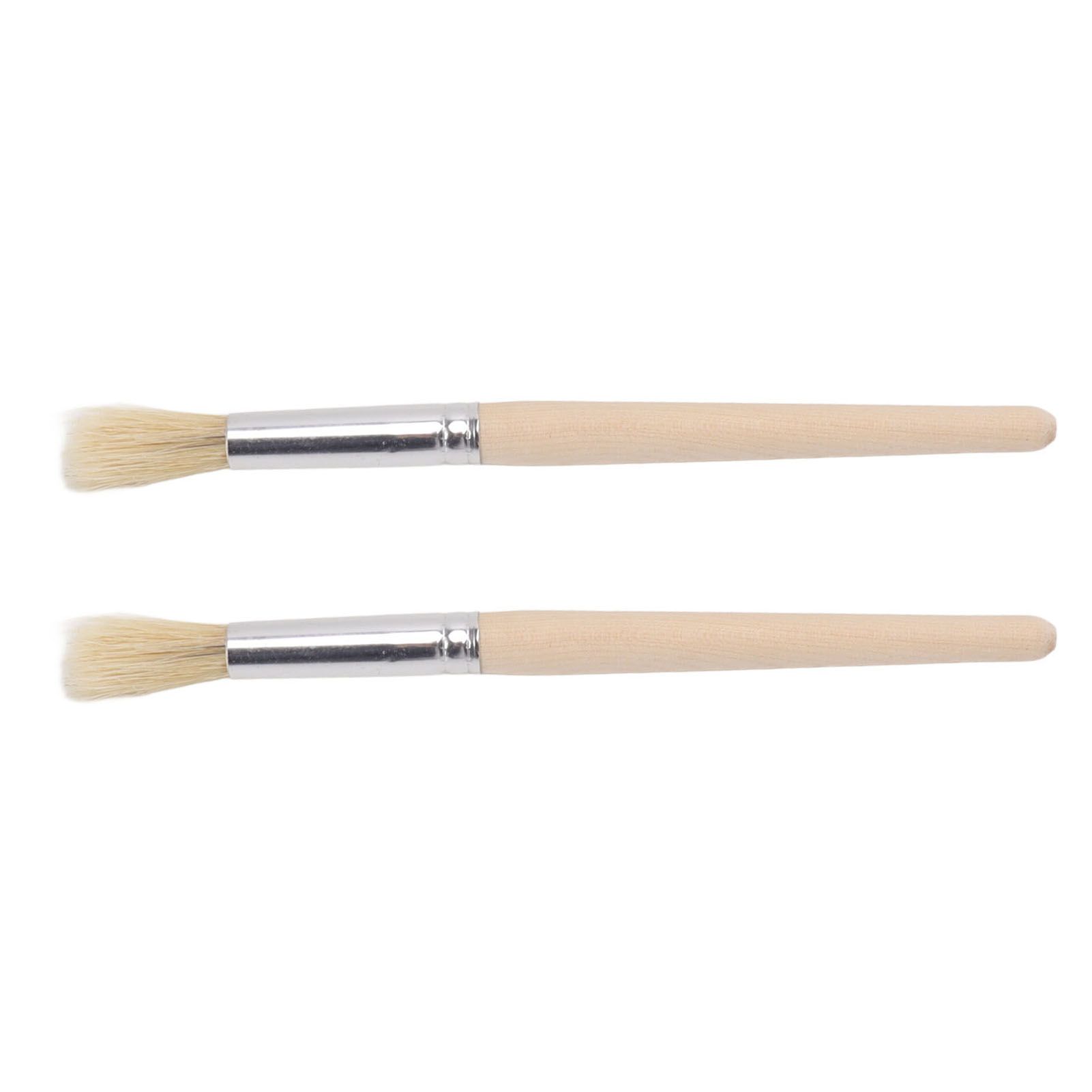2Pcs Coffee Machine Cleaning Brush Wood Handle Coffee Grinder Cleaning Brush Cleaner Tool for Cafe Home Kitchen - Image 4