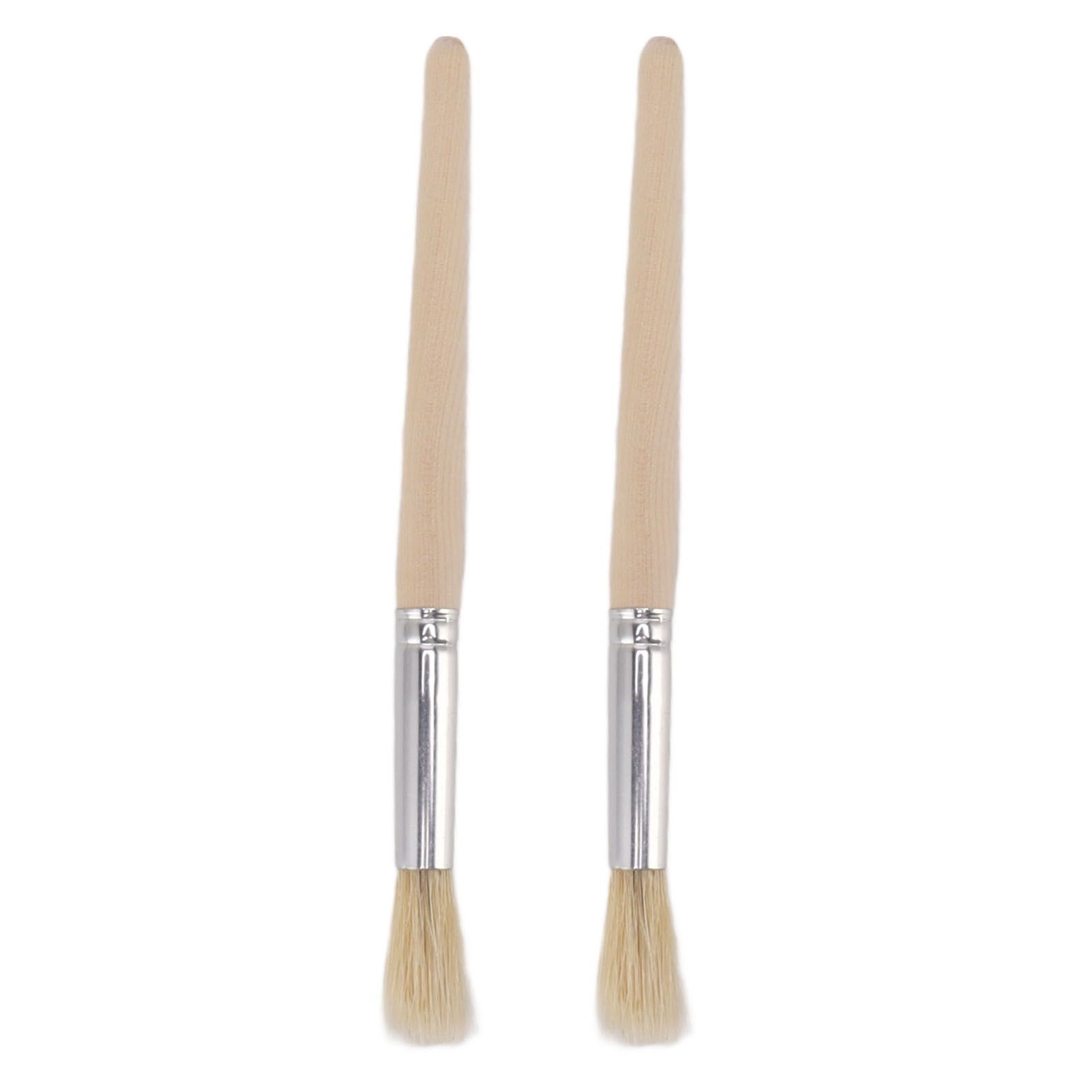 2Pcs Coffee Machine Cleaning Brush Wood Handle Coffee Grinder Cleaning Brush Cleaner Tool for Cafe Home Kitchen - Image 6