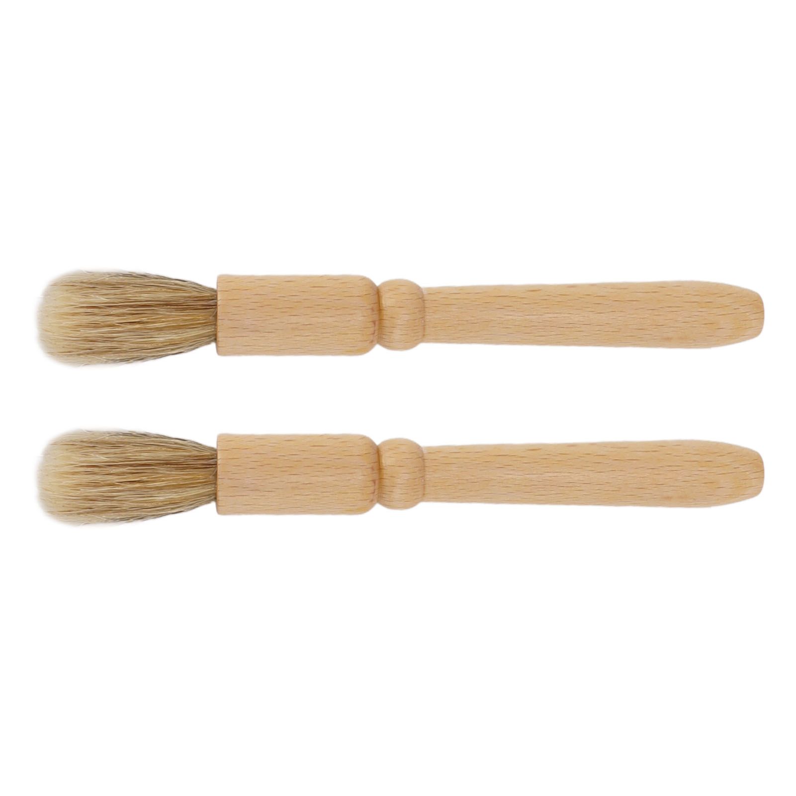 2 Pcs Coffee Grinder Cleaning Brush Wooden Tabletop Brush Cleaner for Bean Grain Coffee Tool - Image 2