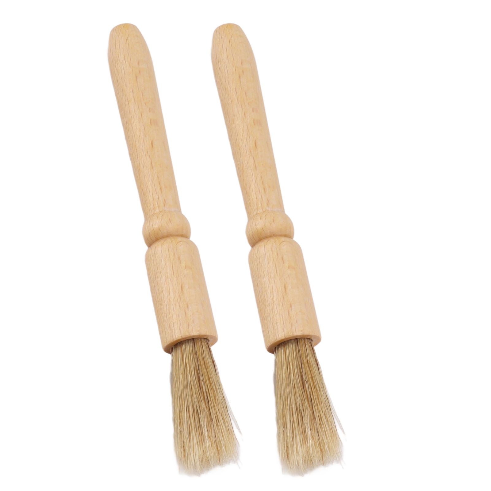 2 Pcs Coffee Grinder Cleaning Brush Wooden Tabletop Brush Cleaner for Bean Grain Coffee Tool - Image 3