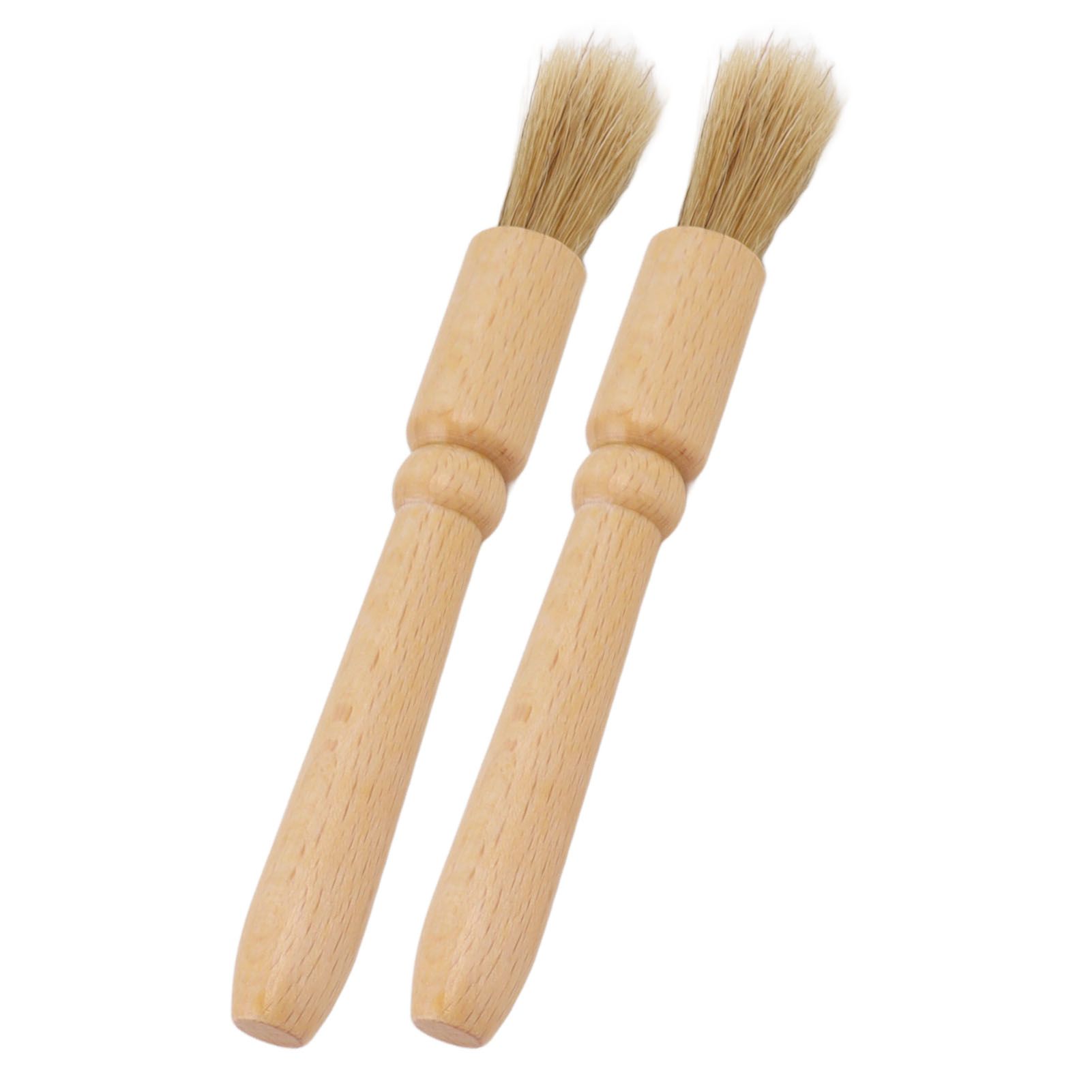 2 Pcs Coffee Grinder Cleaning Brush Wooden Tabletop Brush Cleaner for Bean Grain Coffee Tool - Image 4