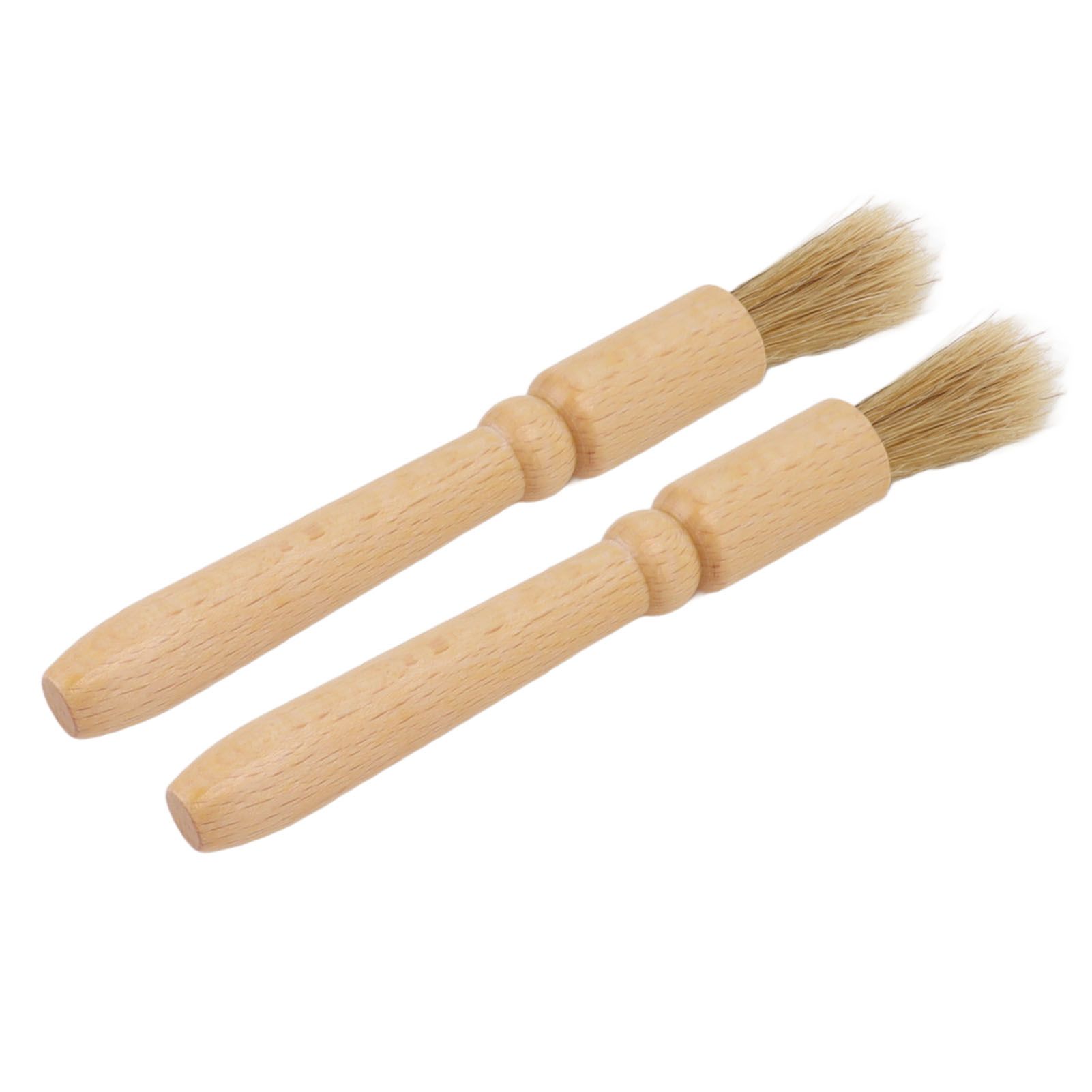 2 Pcs Coffee Grinder Cleaning Brush Wooden Tabletop Brush Cleaner for Bean Grain Coffee Tool - Image 5