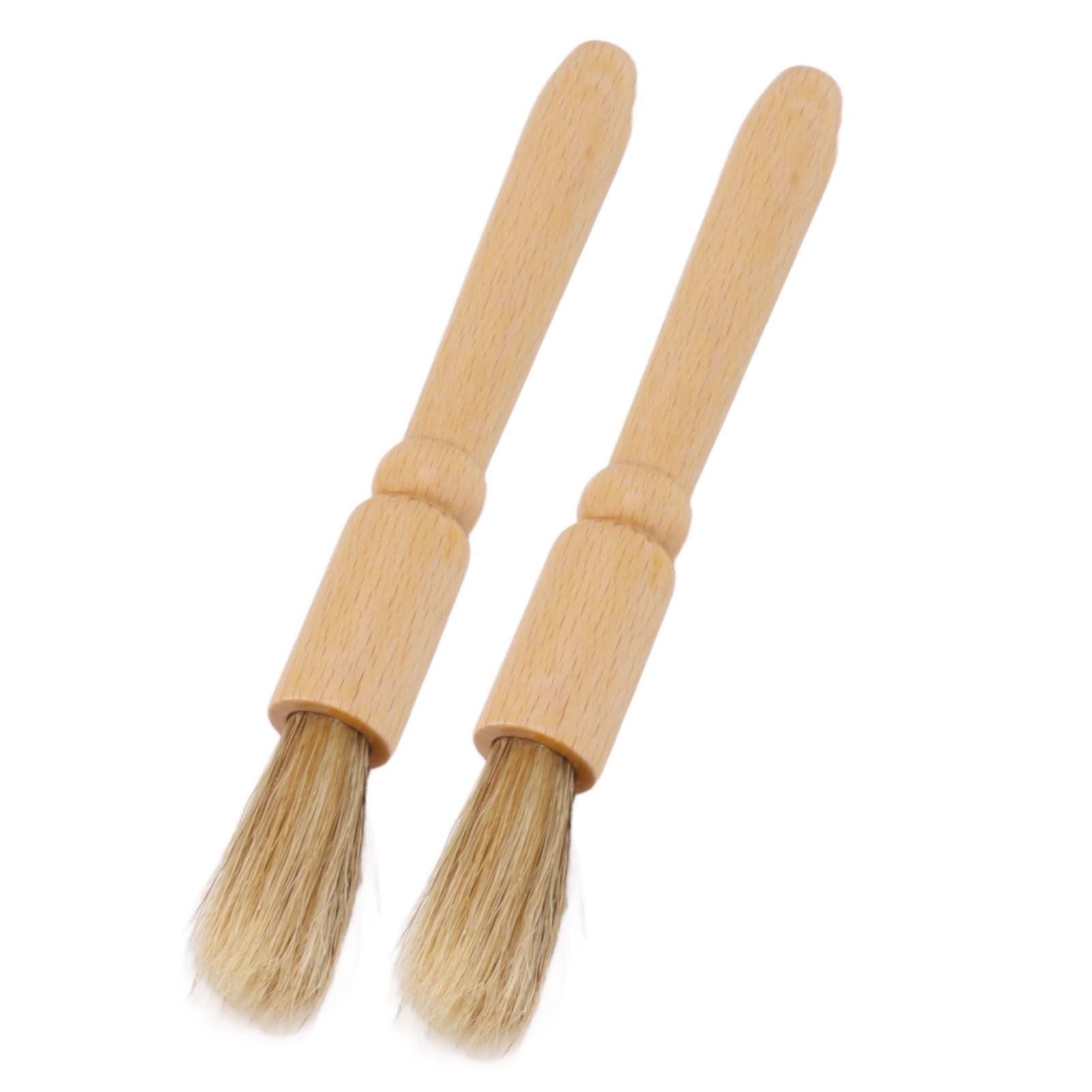 2 Pcs Coffee Grinder Cleaning Brush Wooden Tabletop Brush Cleaner for Bean Grain Coffee Tool - Image 8