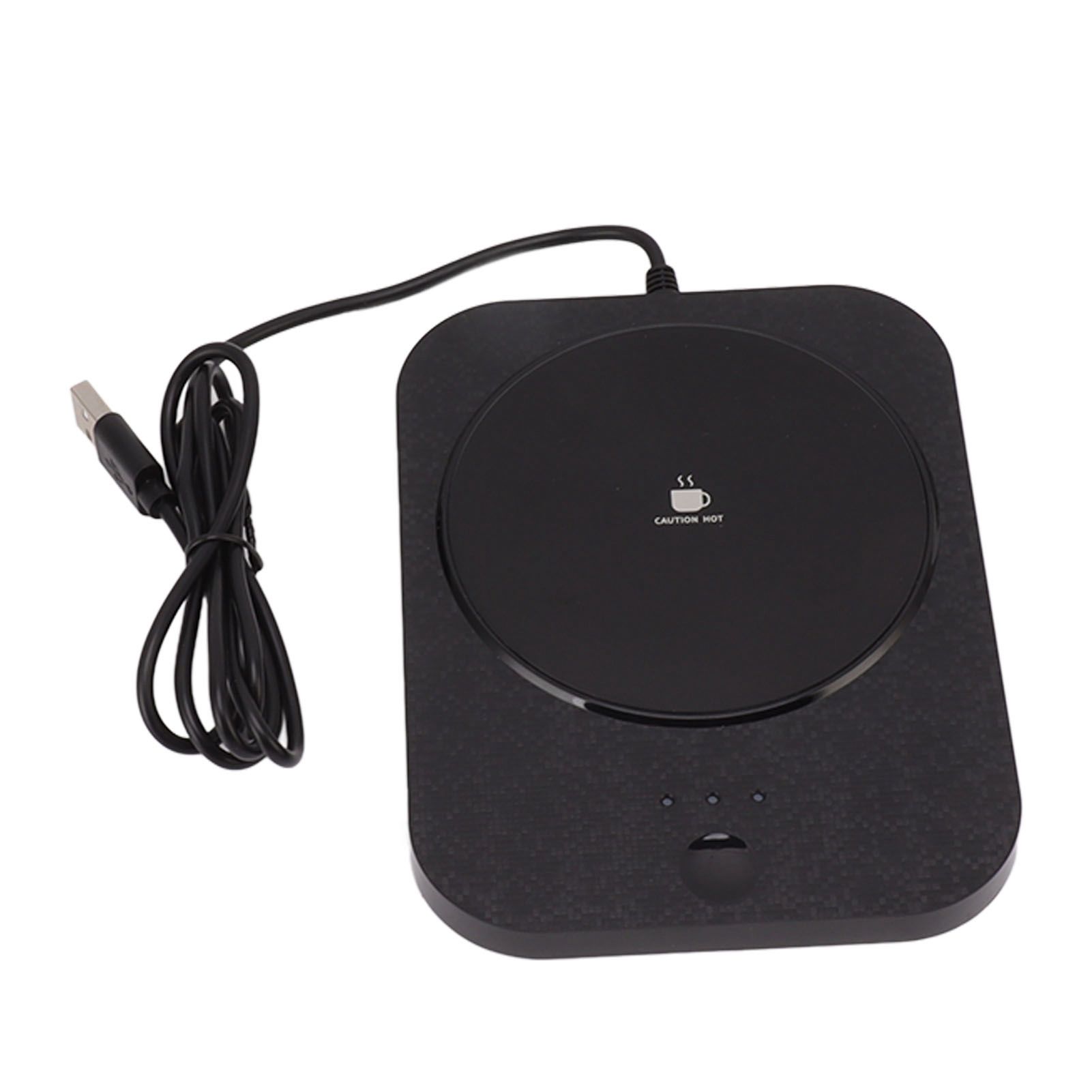 Mug Warmer 3 Gear Electric Cup Wamer Auto Power Off Fast Heating USB Milk Coffee Beverage Warmer Plate Black - Image 1