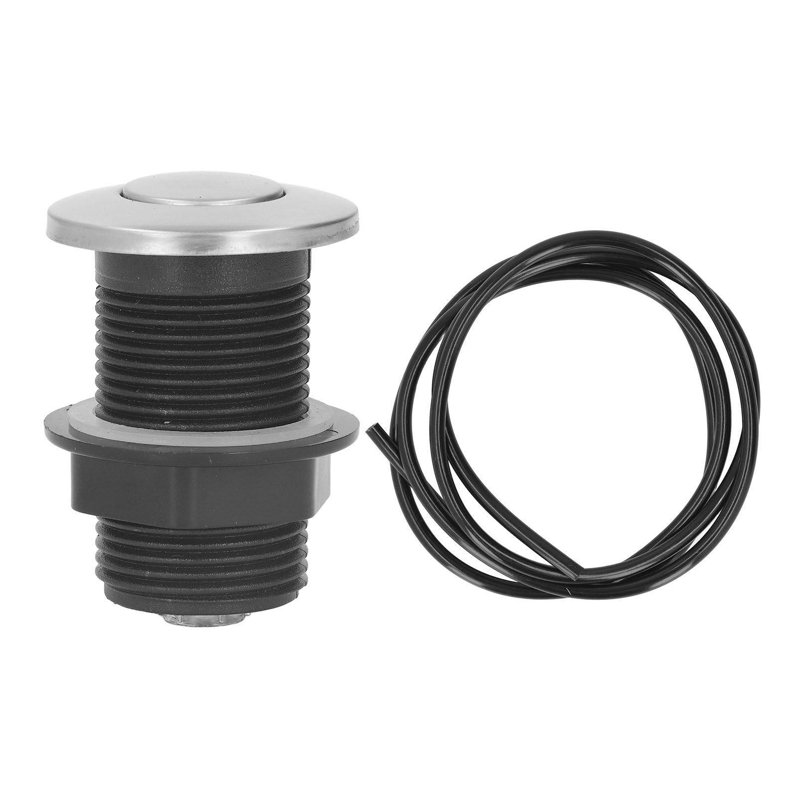 Garbage Disposal Sinktop Air Switch Kit Stainless Steel Sink Top Air Switch Push Button with 1.5m Hose for Kitchen Food Waste Disposal Electric Water Heater - Image 4