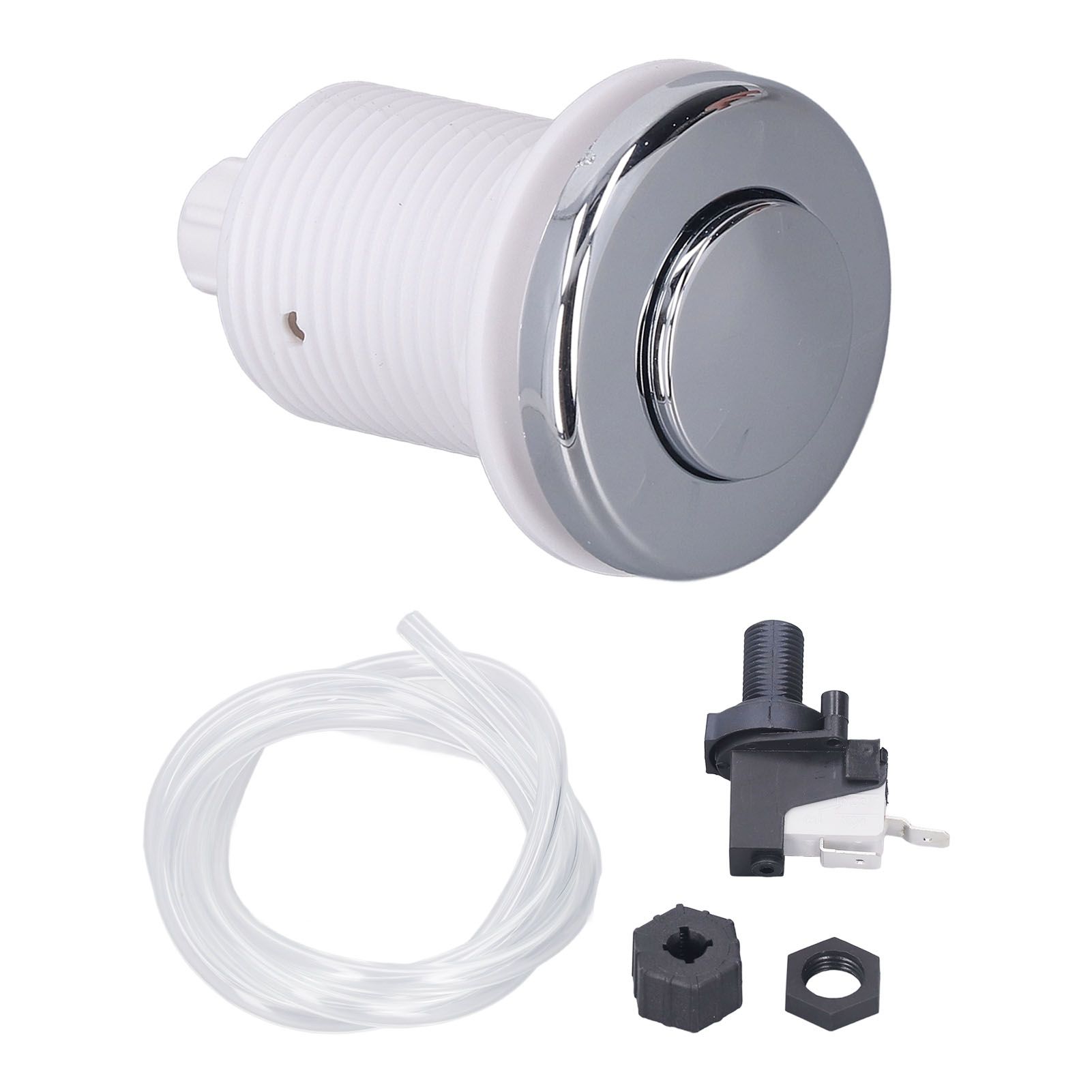 Air Switch Button Kit Garbage Disposal Air Switch Kit with Air Hose for Food Waste Disposer and Spa Bathtub 125‑250V - Image 1