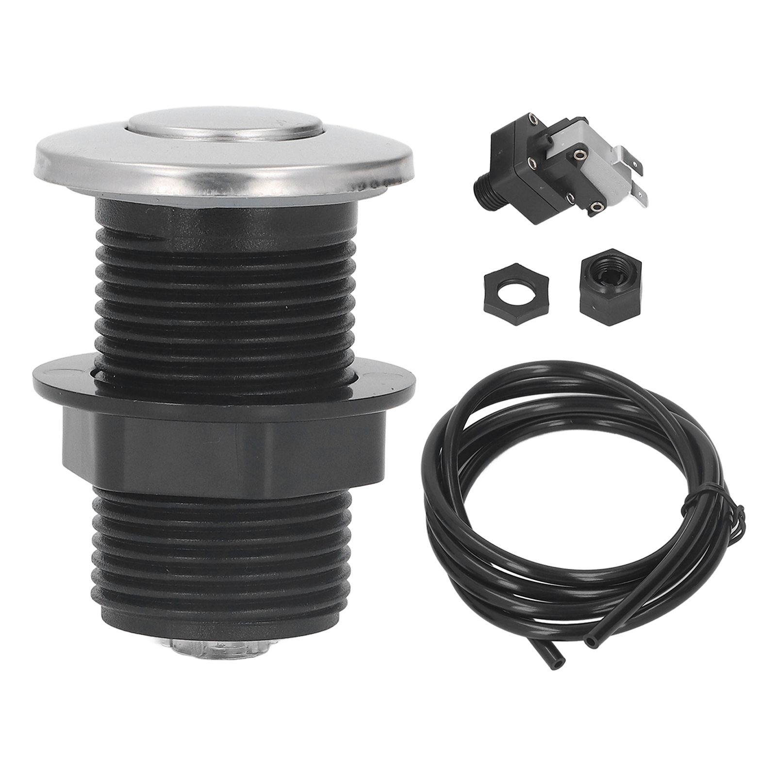 Food Waste Garbage Disposal Air Switch Stainless Steel Button Pneumatic Massage Bathtub Start Switch 125/250V - Image 1