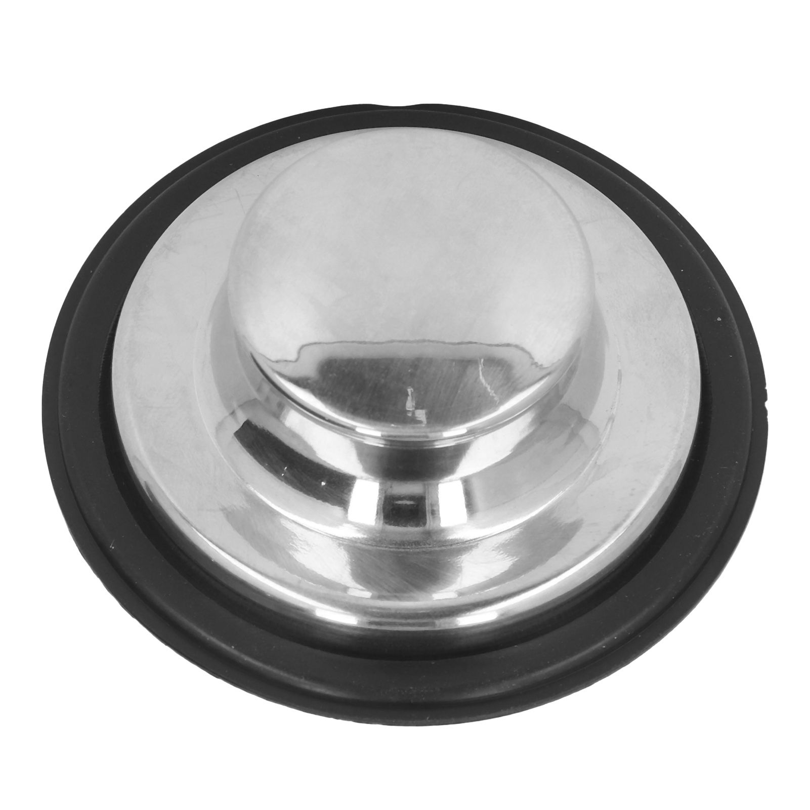 Kitchen Sink Stopper Brushed Stainless Steel Garbage Disposal Stopper Rubber Sealing Ring Sink Plug Cover 86mm OD - Image 2