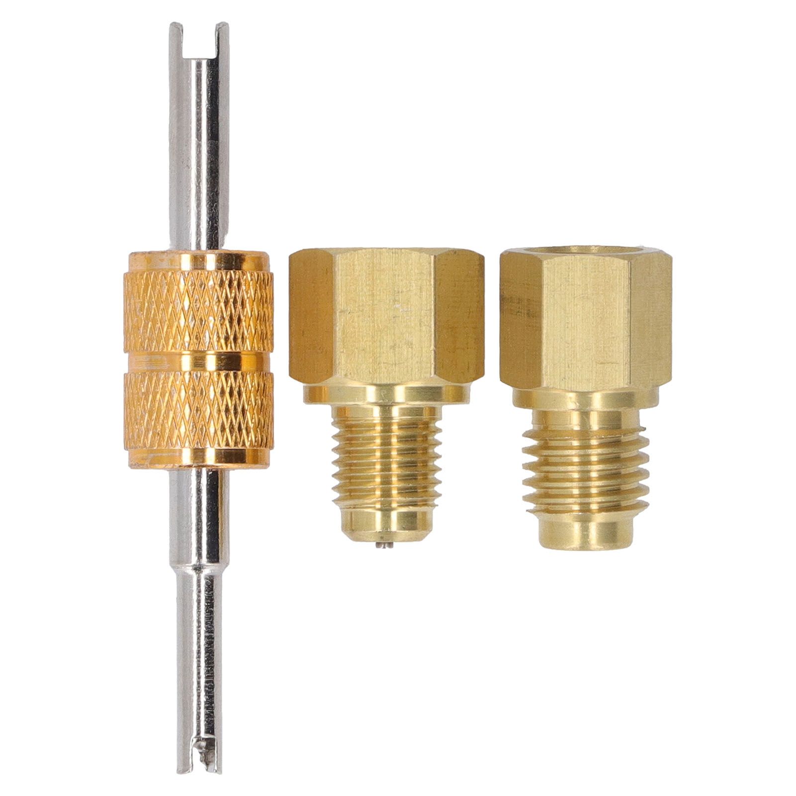 Copper Refrigerant Tank Adapter 1/2 ACME to 1/4 SAE 1/4 SAE to 1/2 ACME Refrigerant Tank Adapter Fittings - Image 1