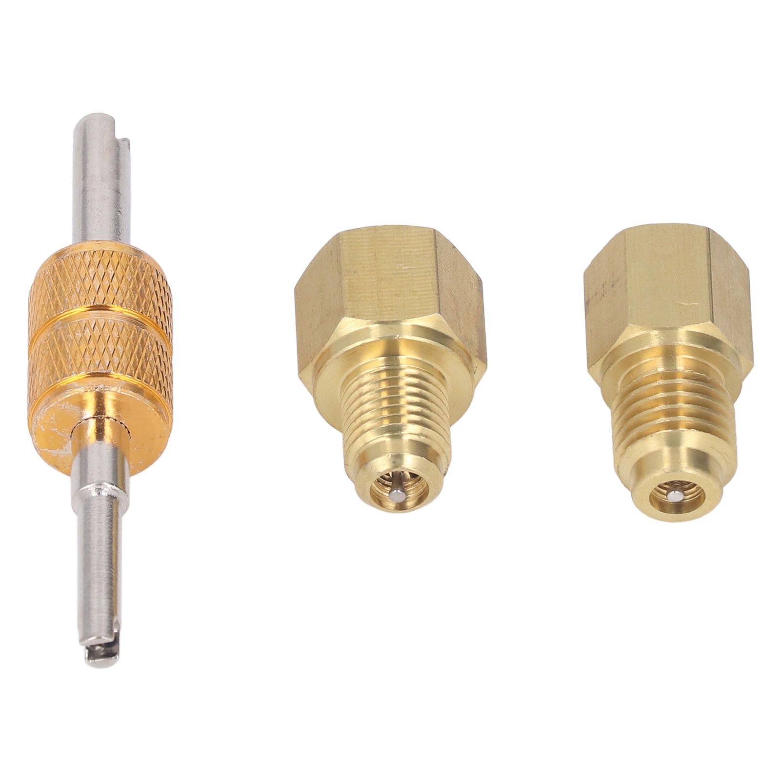 Copper Refrigerant Tank Adapter 1/2 ACME to 1/4 SAE 1/4 SAE to 1/2 ACME Refrigerant Tank Adapter Fittings - Image 2