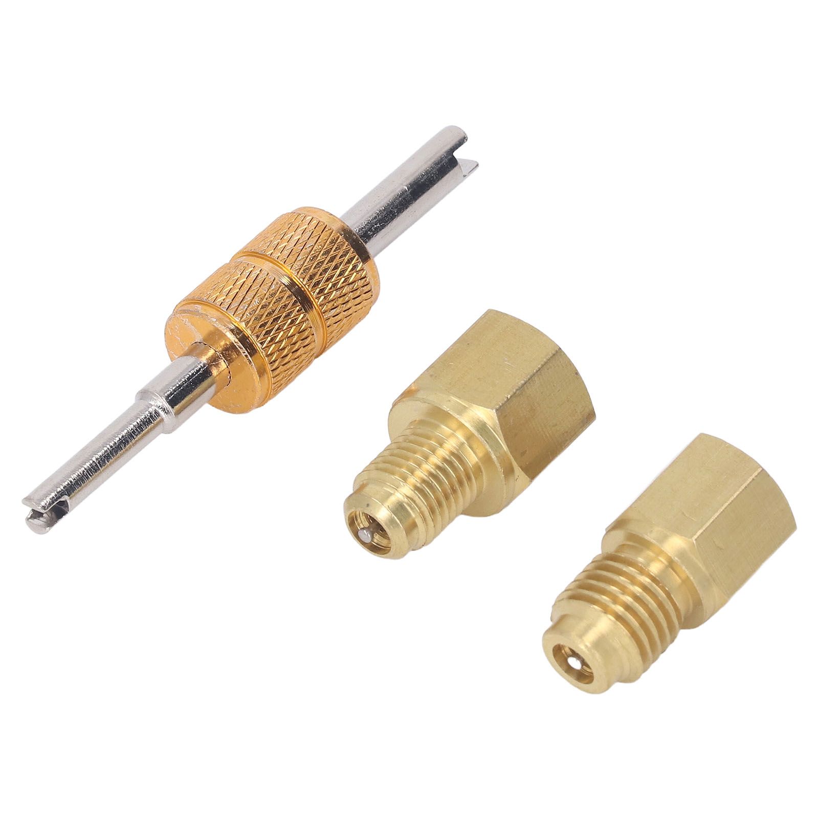 Copper Refrigerant Tank Adapter 1/2 ACME to 1/4 SAE 1/4 SAE to 1/2 ACME Refrigerant Tank Adapter Fittings - Image 3