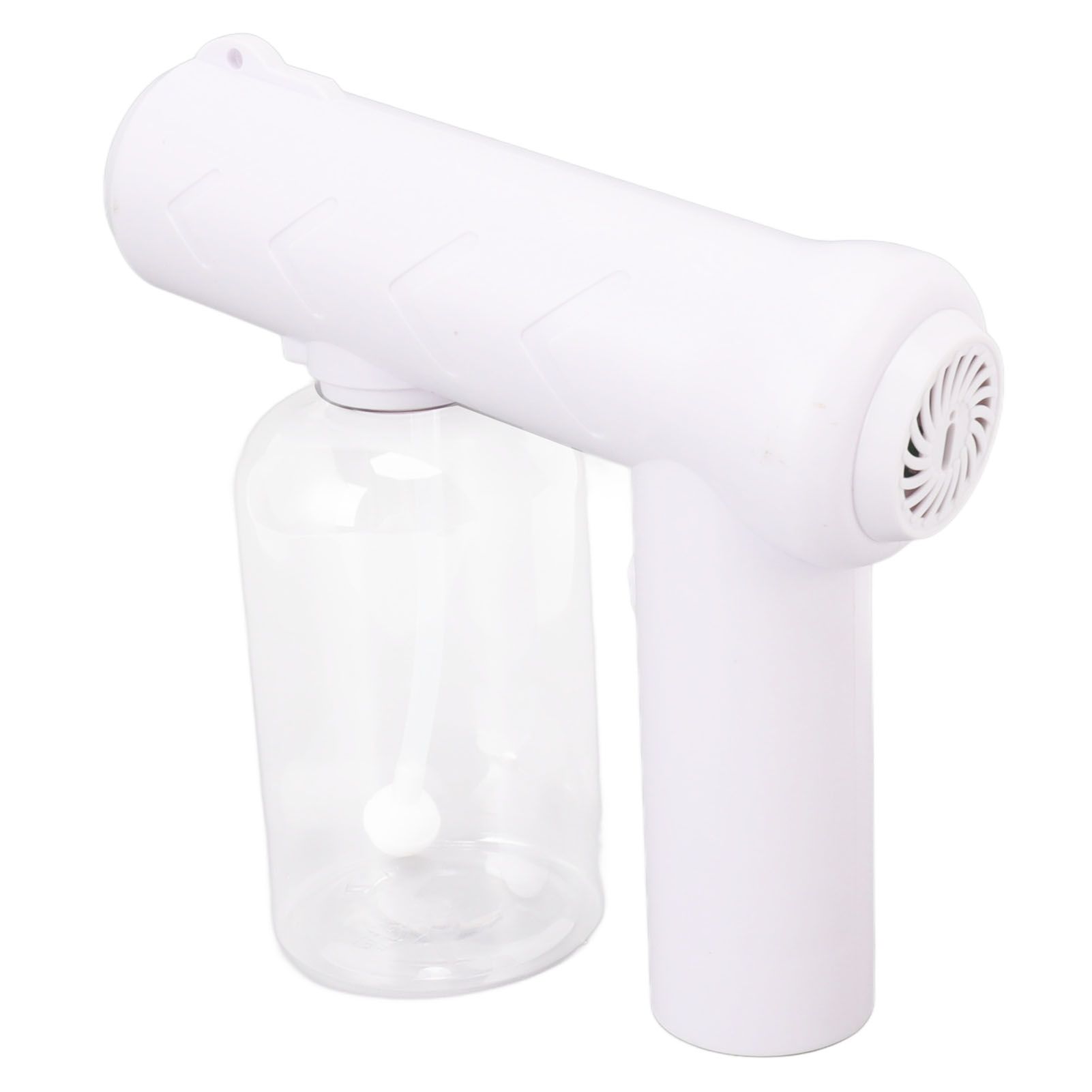 Nano Cleaning Sprayer Rechargeable Blue Light Portable Handheld Alcohol Atomizer for Home Garden School 380ml White - Image 2