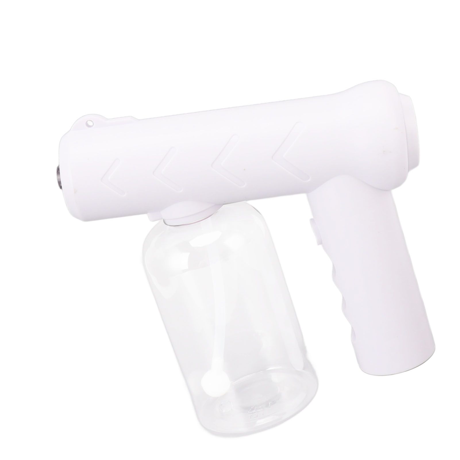 Nano Cleaning Sprayer Rechargeable Blue Light Portable Handheld Alcohol Atomizer for Home Garden School 380ml White - Image 3