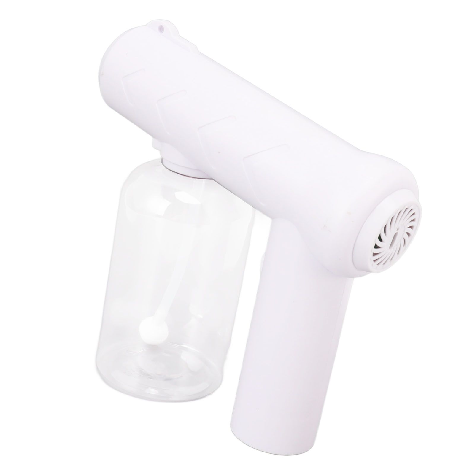 Nano Cleaning Sprayer Rechargeable Blue Light Portable Handheld Alcohol Atomizer for Home Garden School 380ml White - Image 4