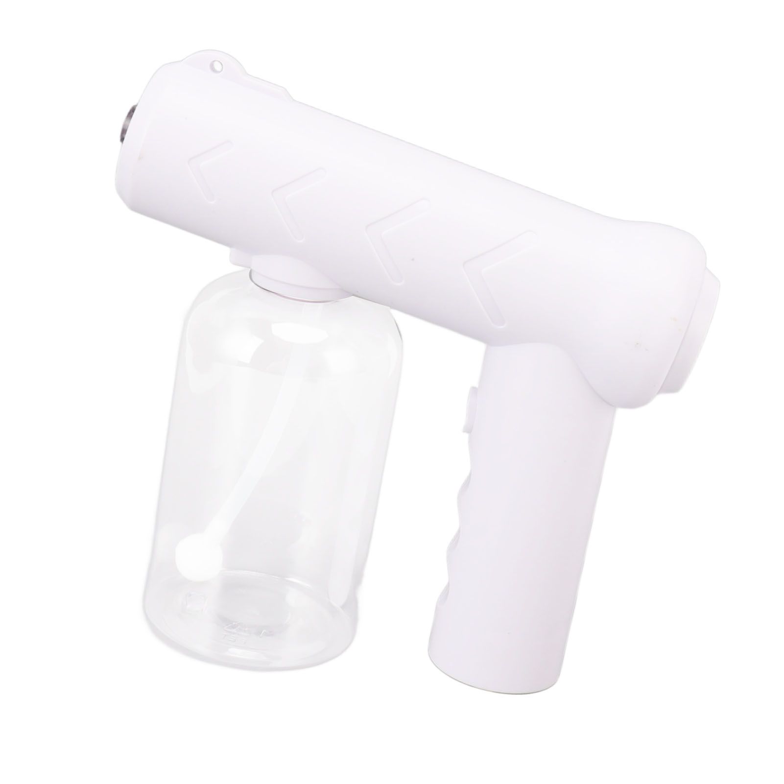 Nano Cleaning Sprayer Rechargeable Blue Light Portable Handheld Alcohol Atomizer for Home Garden School 380ml White - Image 5